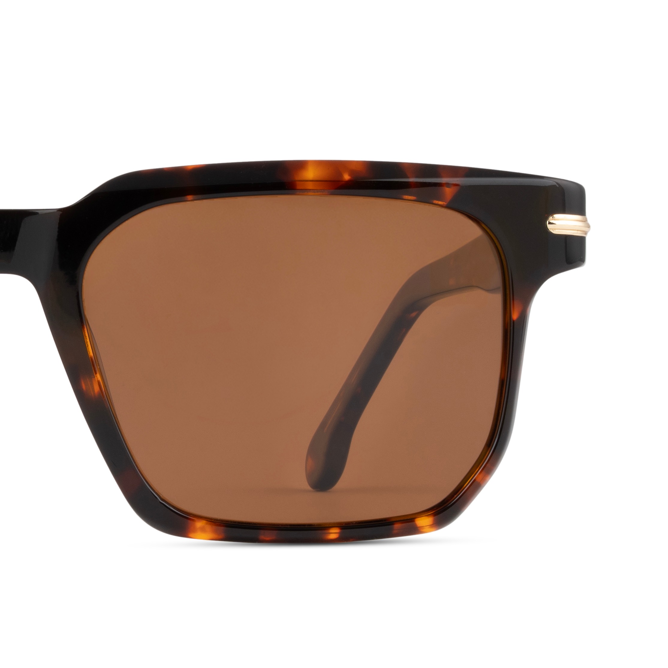 Brown Rectangle Sunglasses for Men