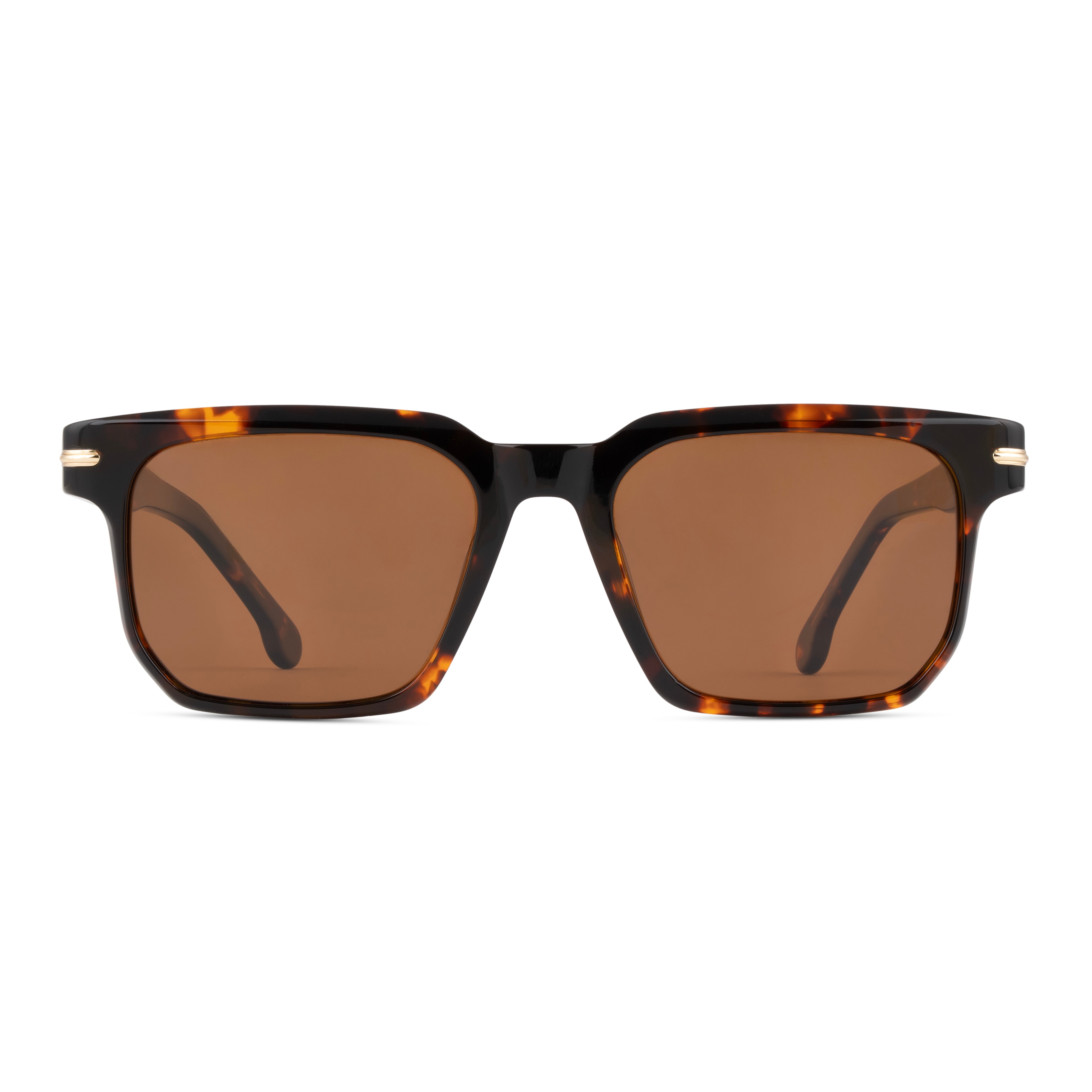 Brown Rectangle Sunglasses for Men