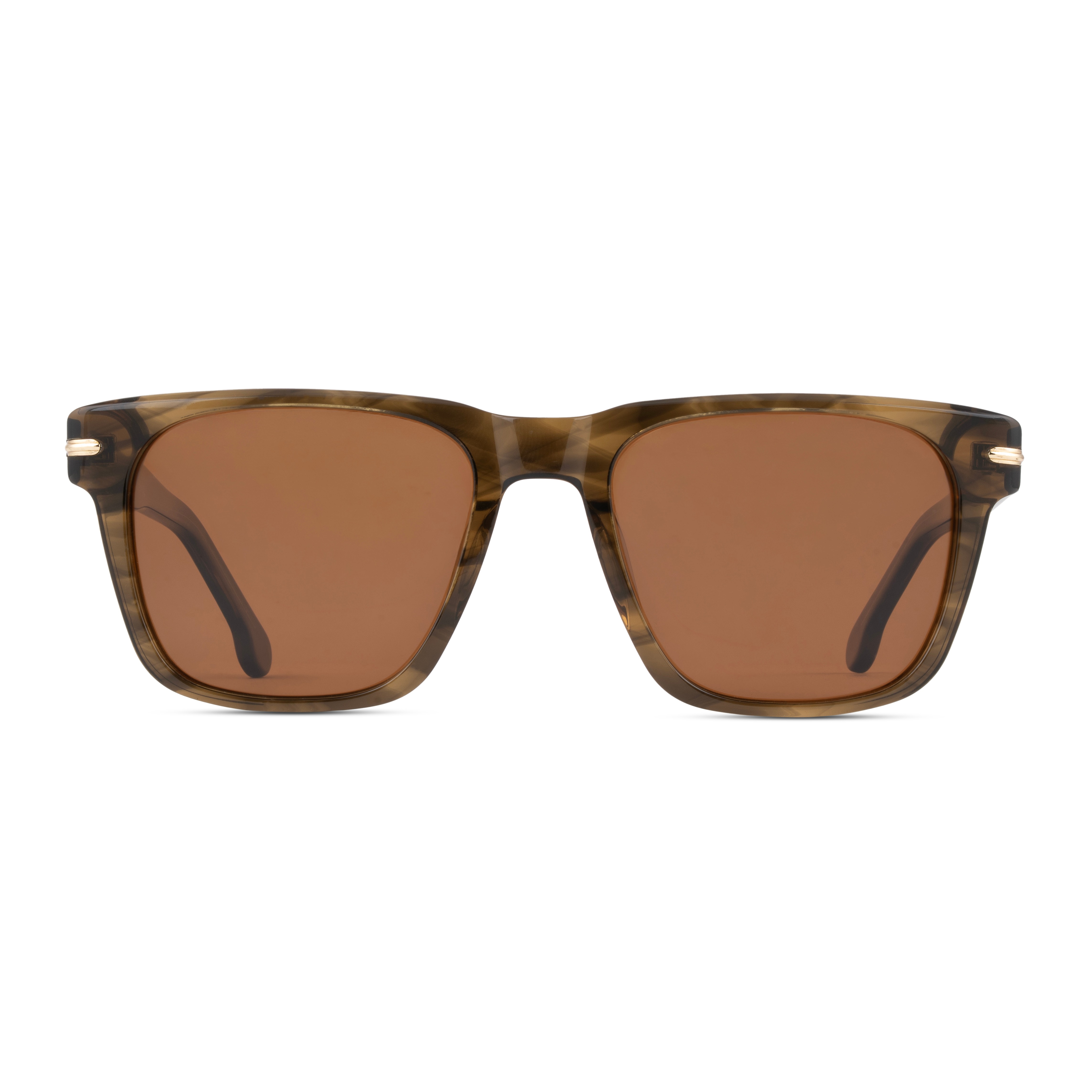 Brown Rectangle Sunglasses for Men
