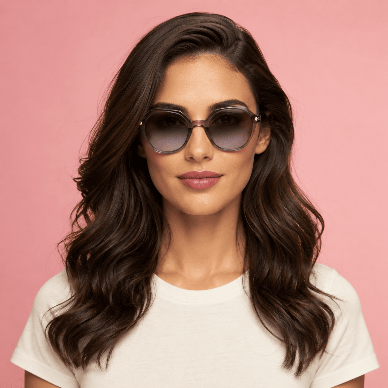 Purple Rectangle Sunglasses for Women