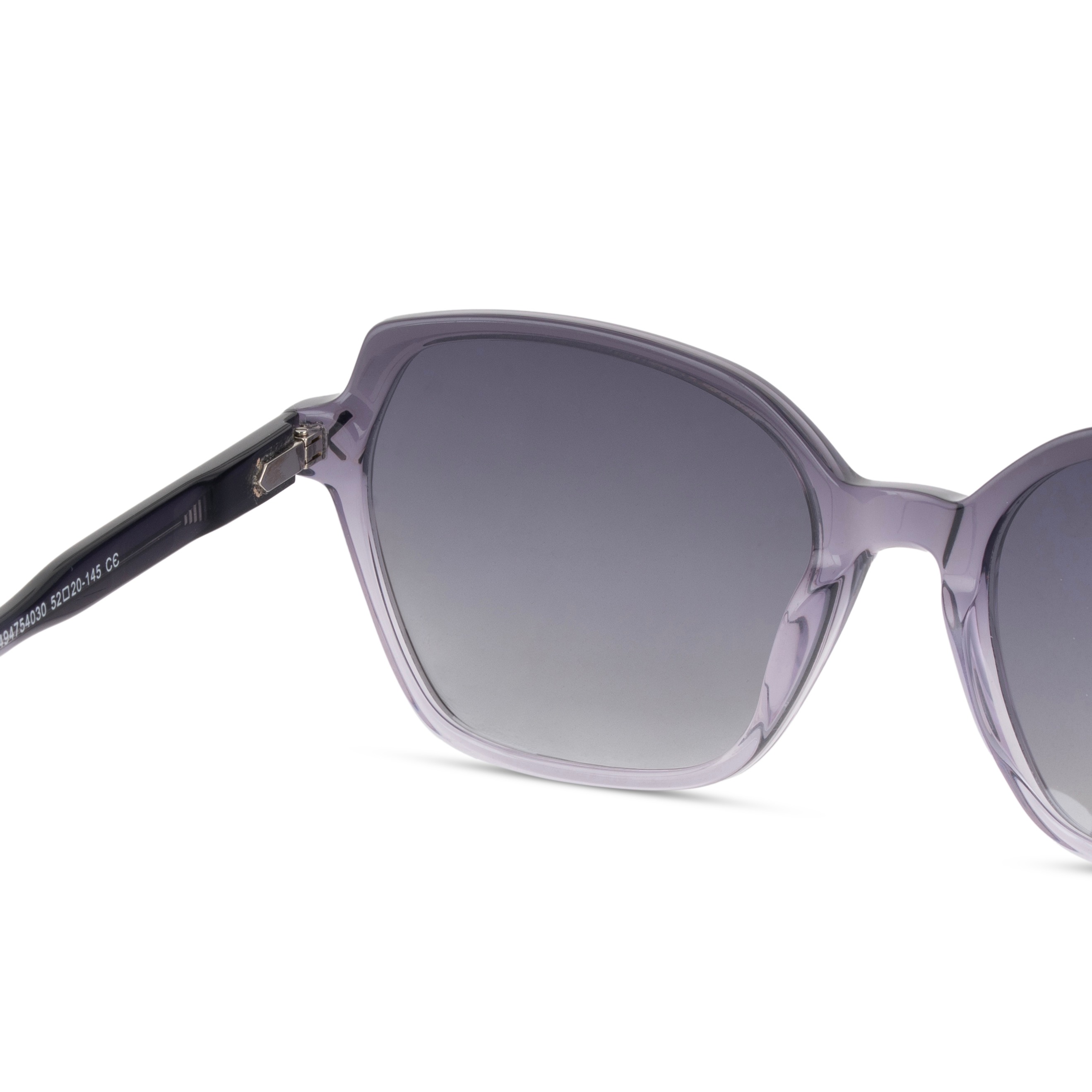 Purple Hexagonal Sunglasses for Women