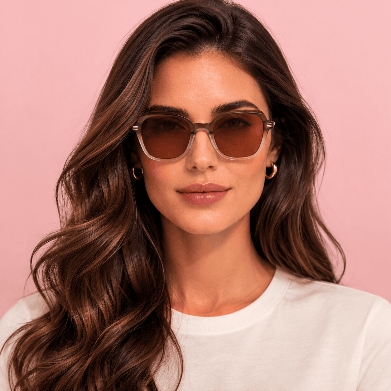 Brown Cat Eye Sunglasses for Women