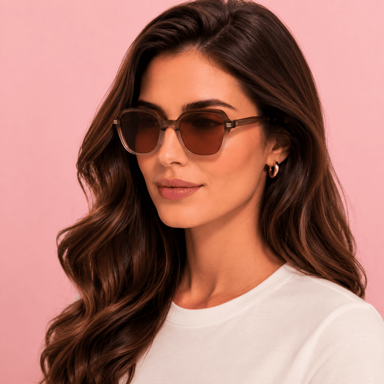 Brown Cat Eye Sunglasses for Women