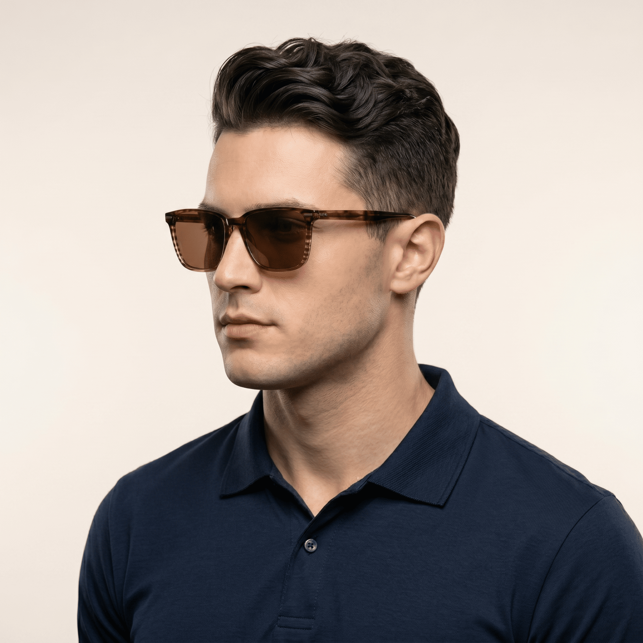 Brown Cat Eye Sunglasses for Men