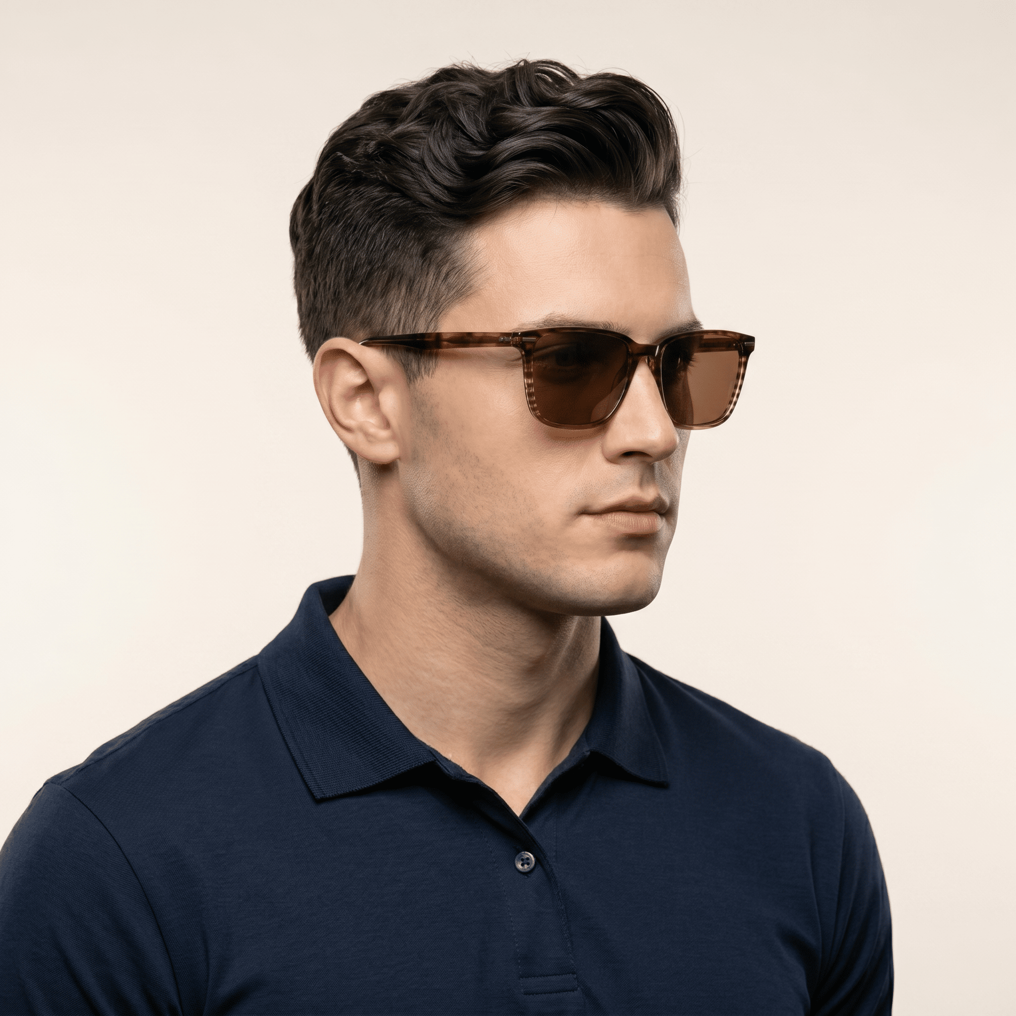 Brown Cat Eye Sunglasses for Men