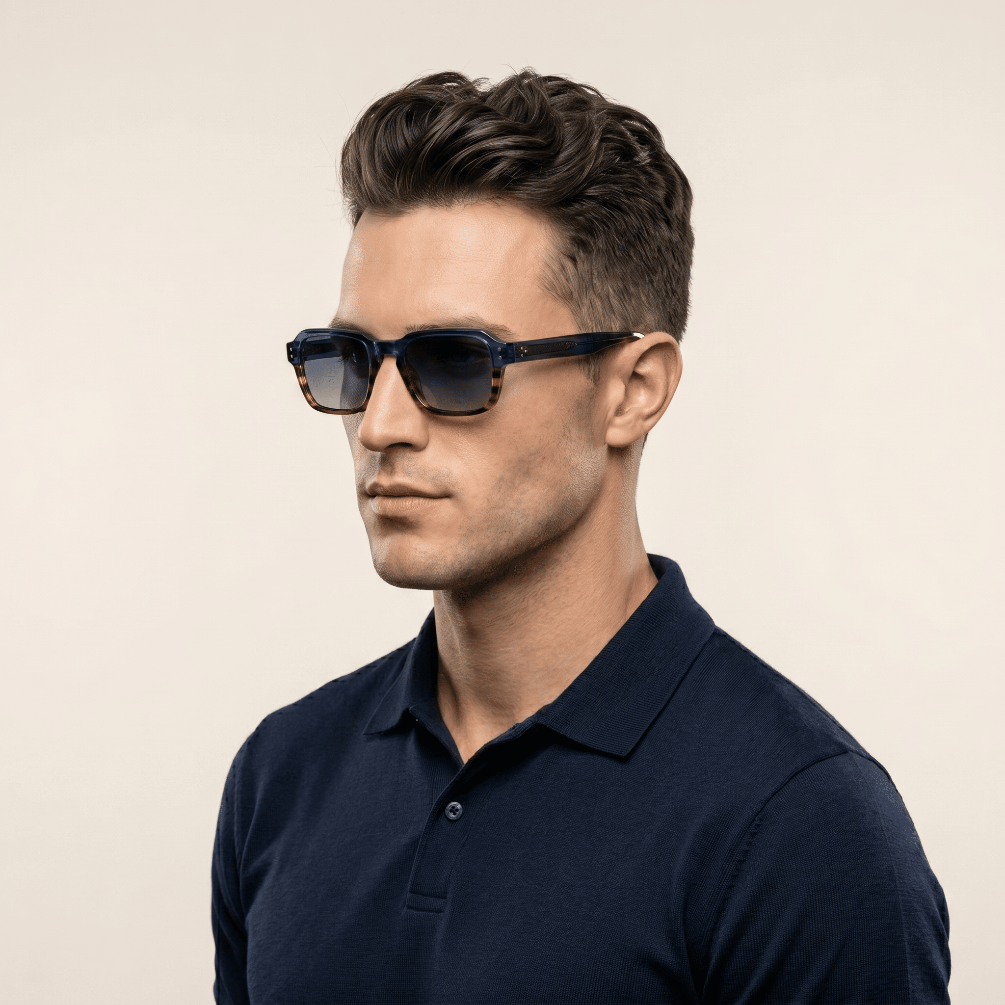 Blue Aviator Sunglasses for Men