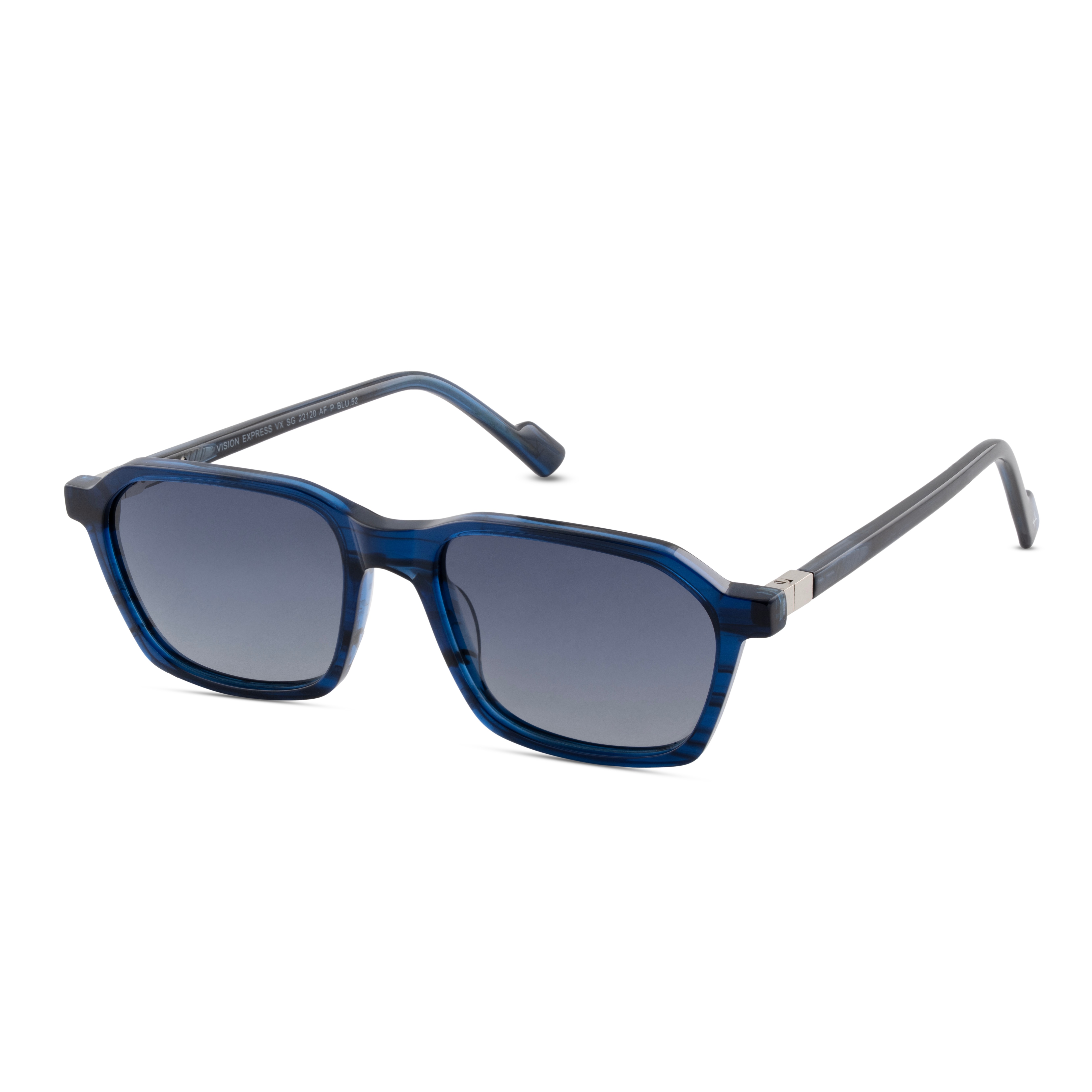 Blue Round Sunglasses for Men