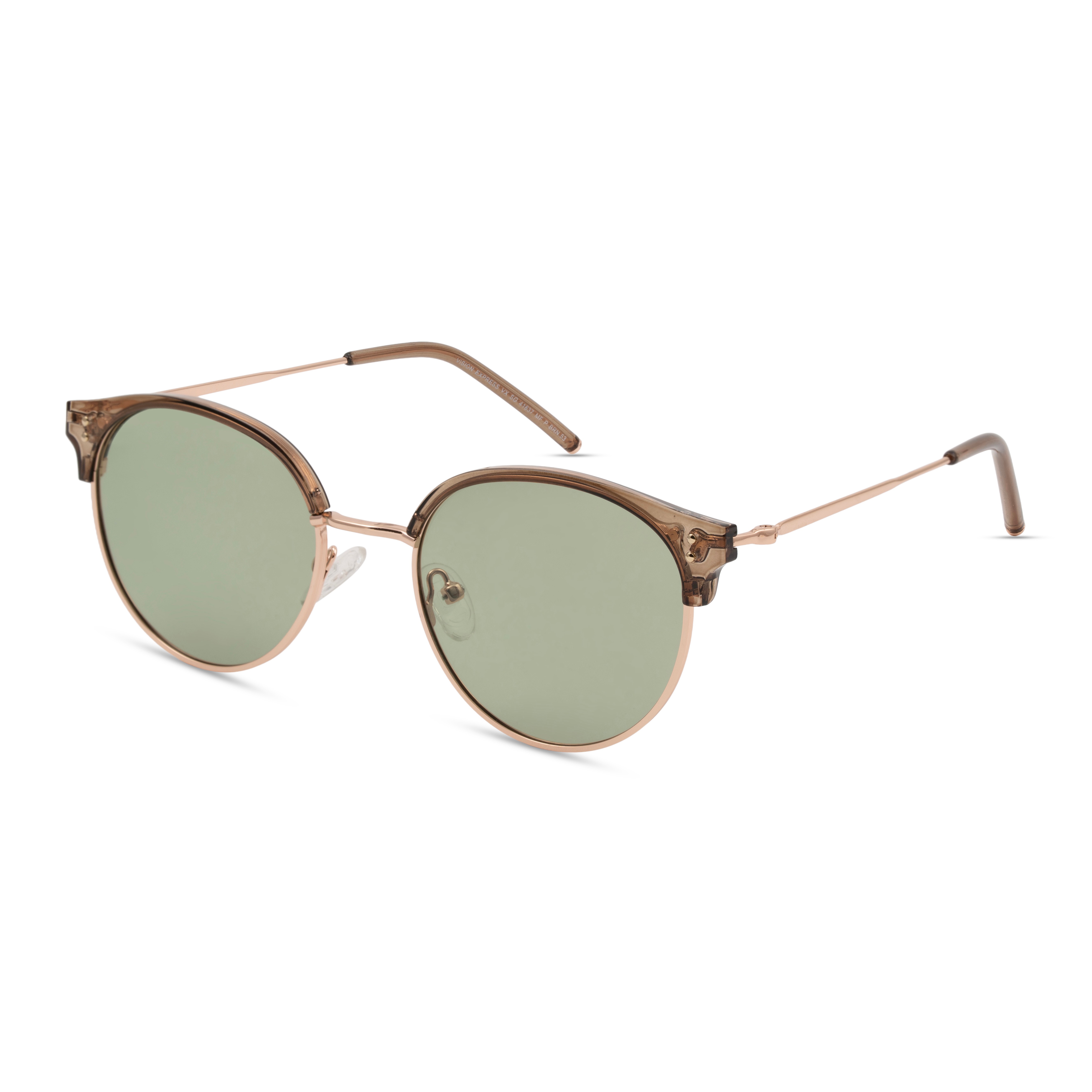 Brown Oval Sunglasses for Women