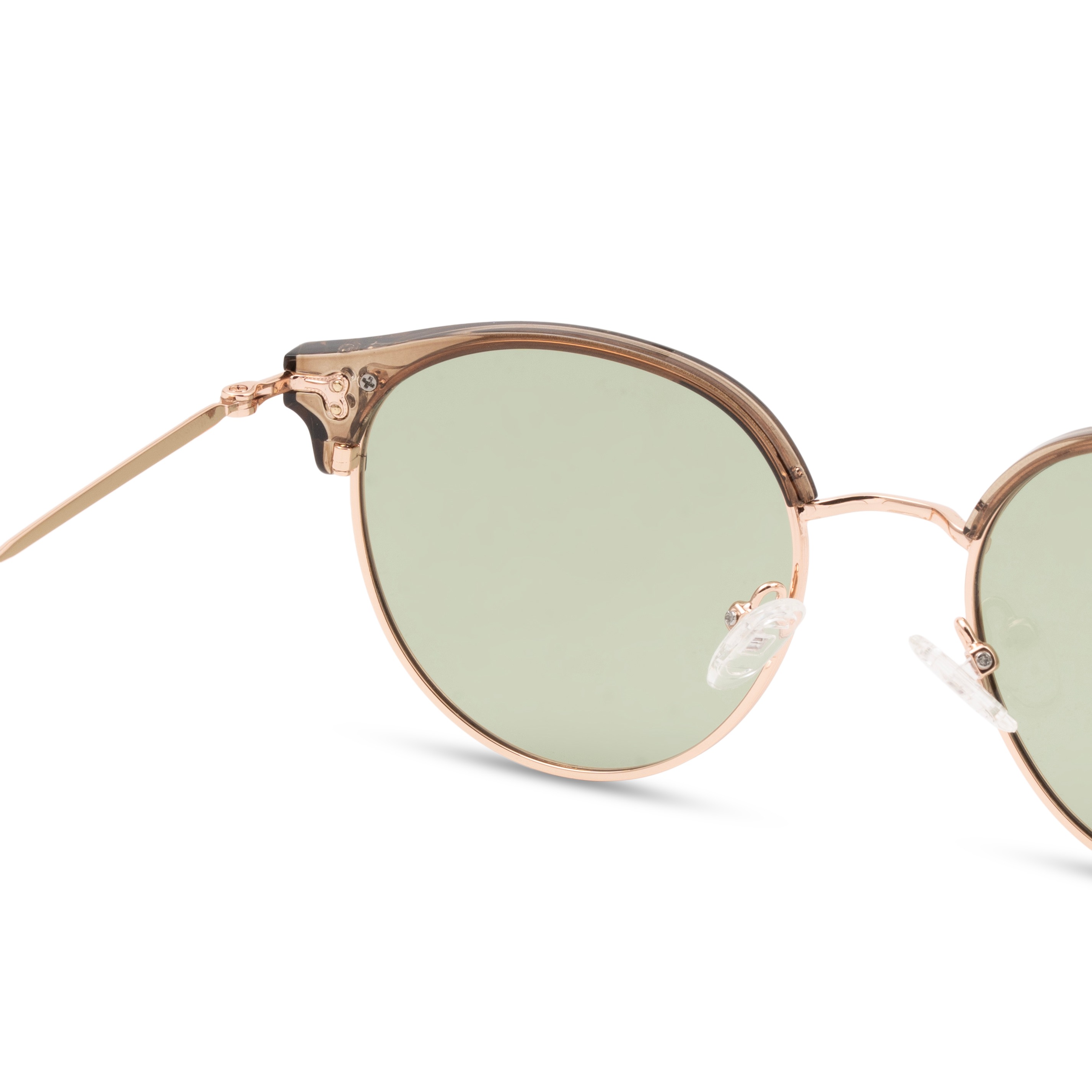 Brown Oval Sunglasses for Women