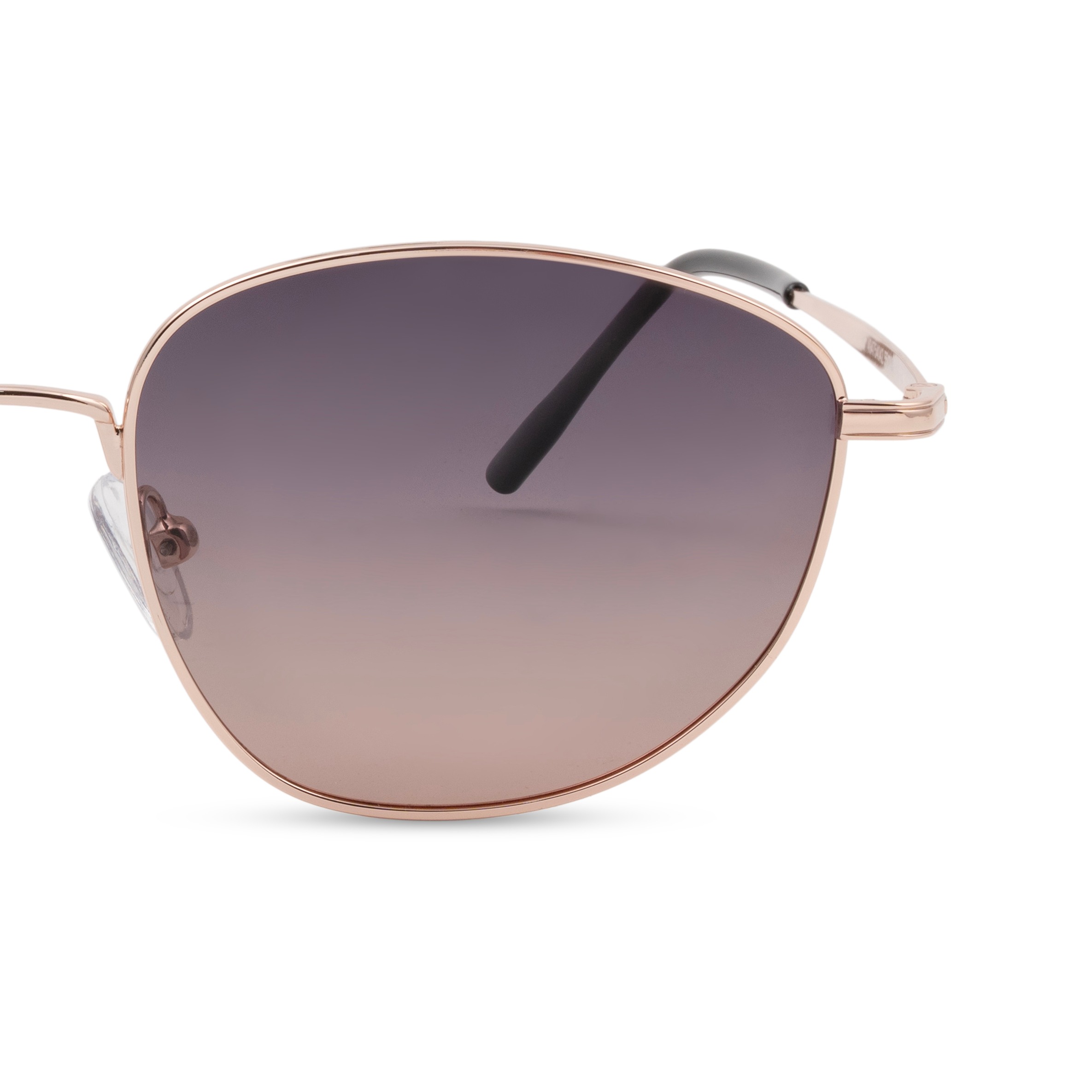 Rose Gold Rectangle Sunglasses for Women
