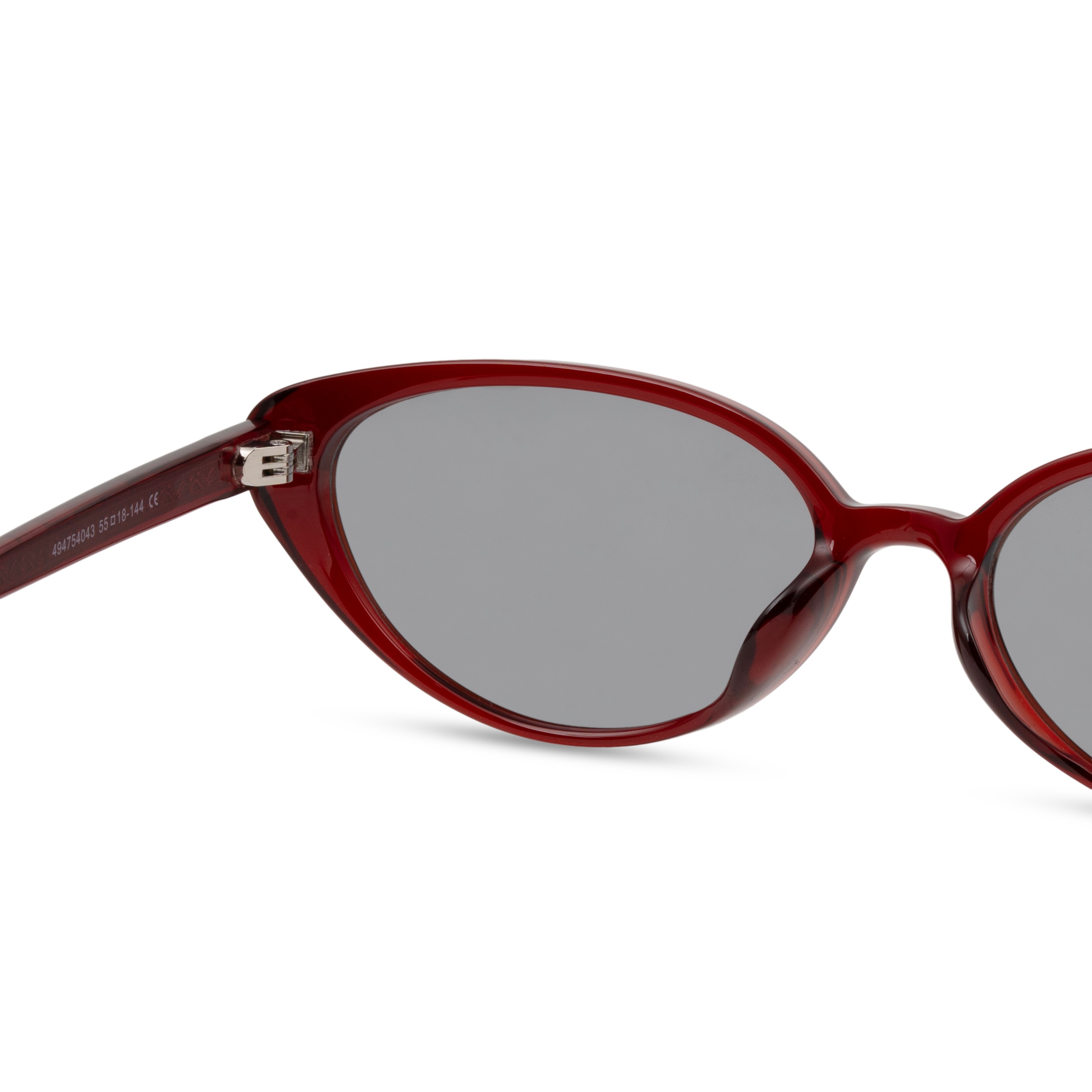 Red Oval Sunglasses for Women