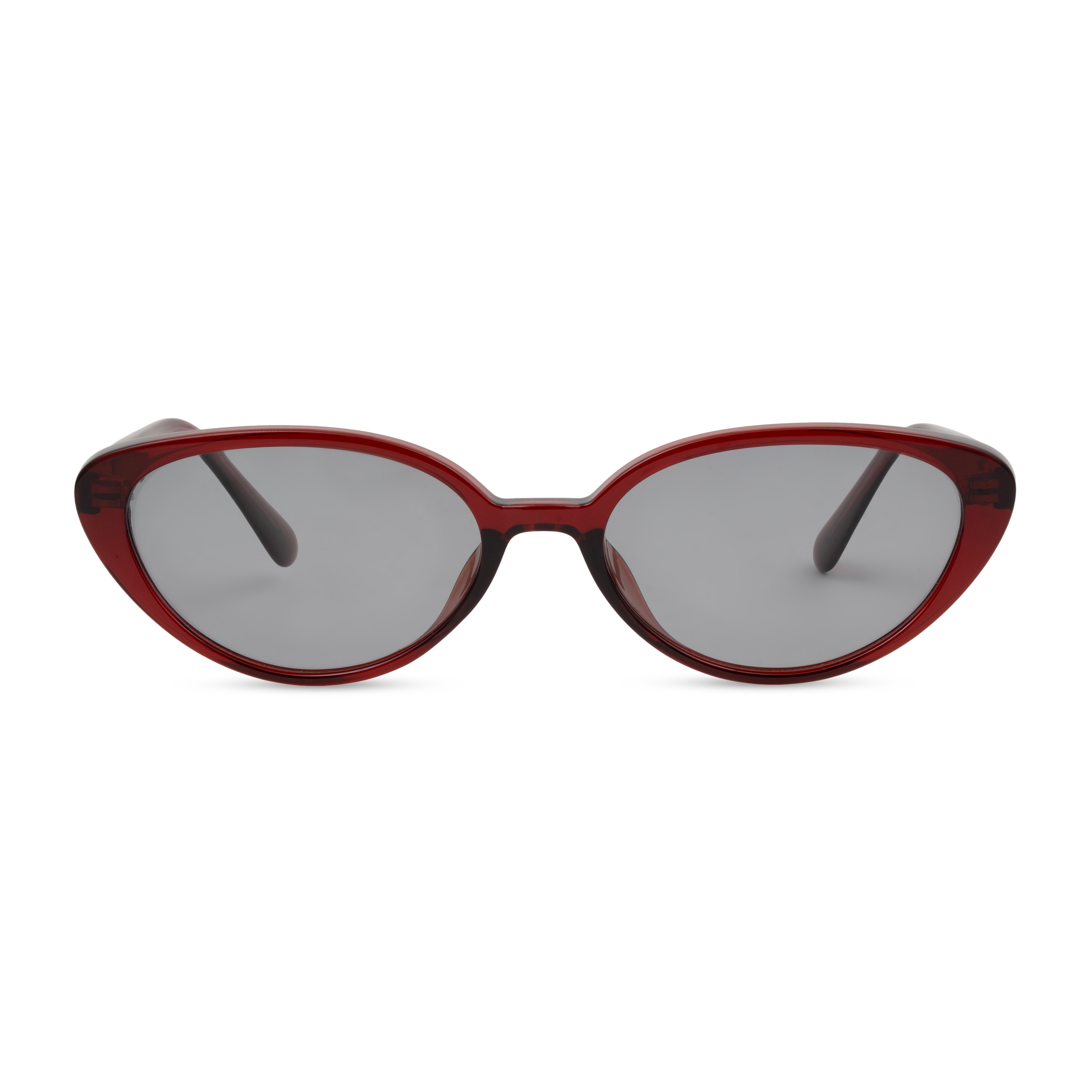 Red Oval Sunglasses for Women