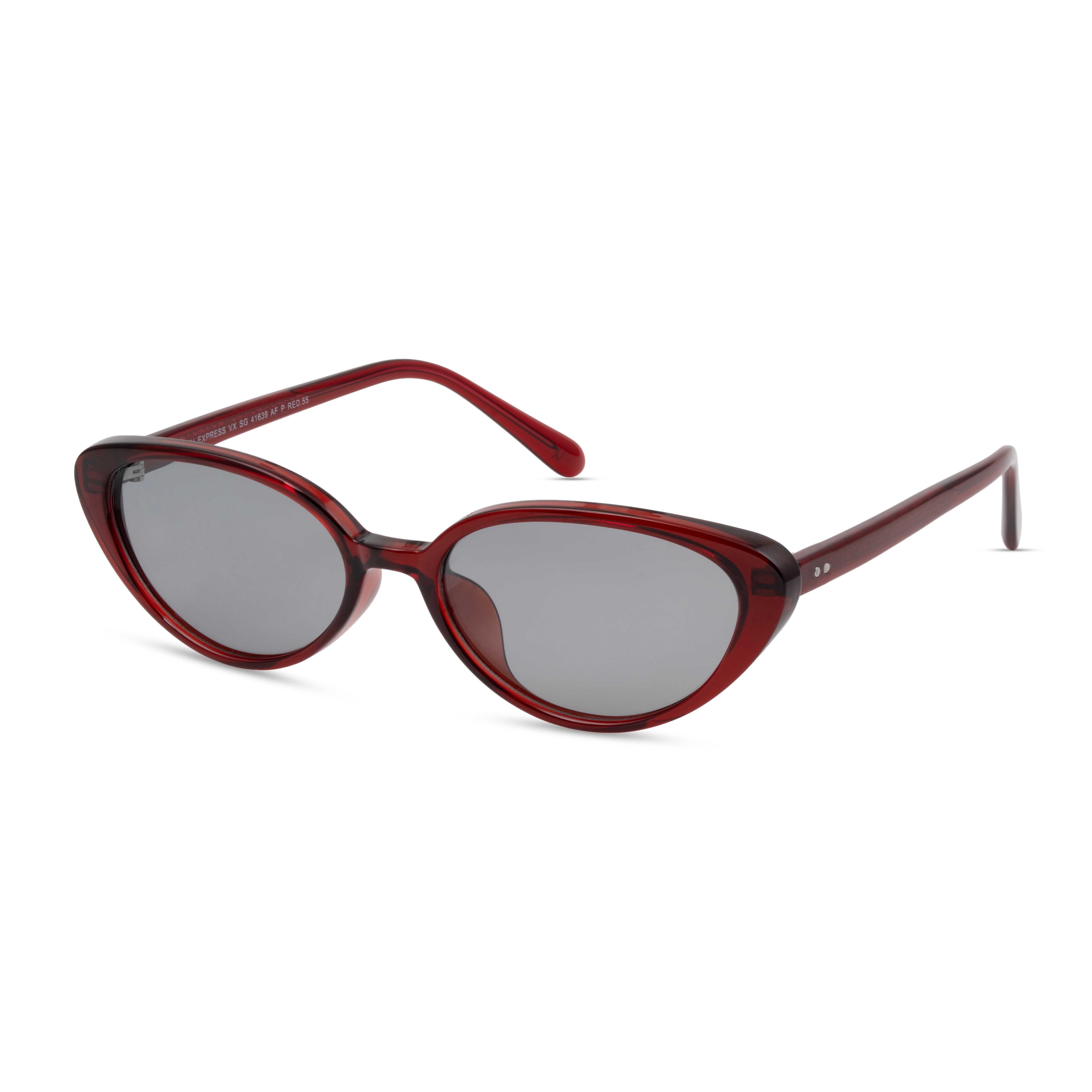 Red Oval Sunglasses for Women