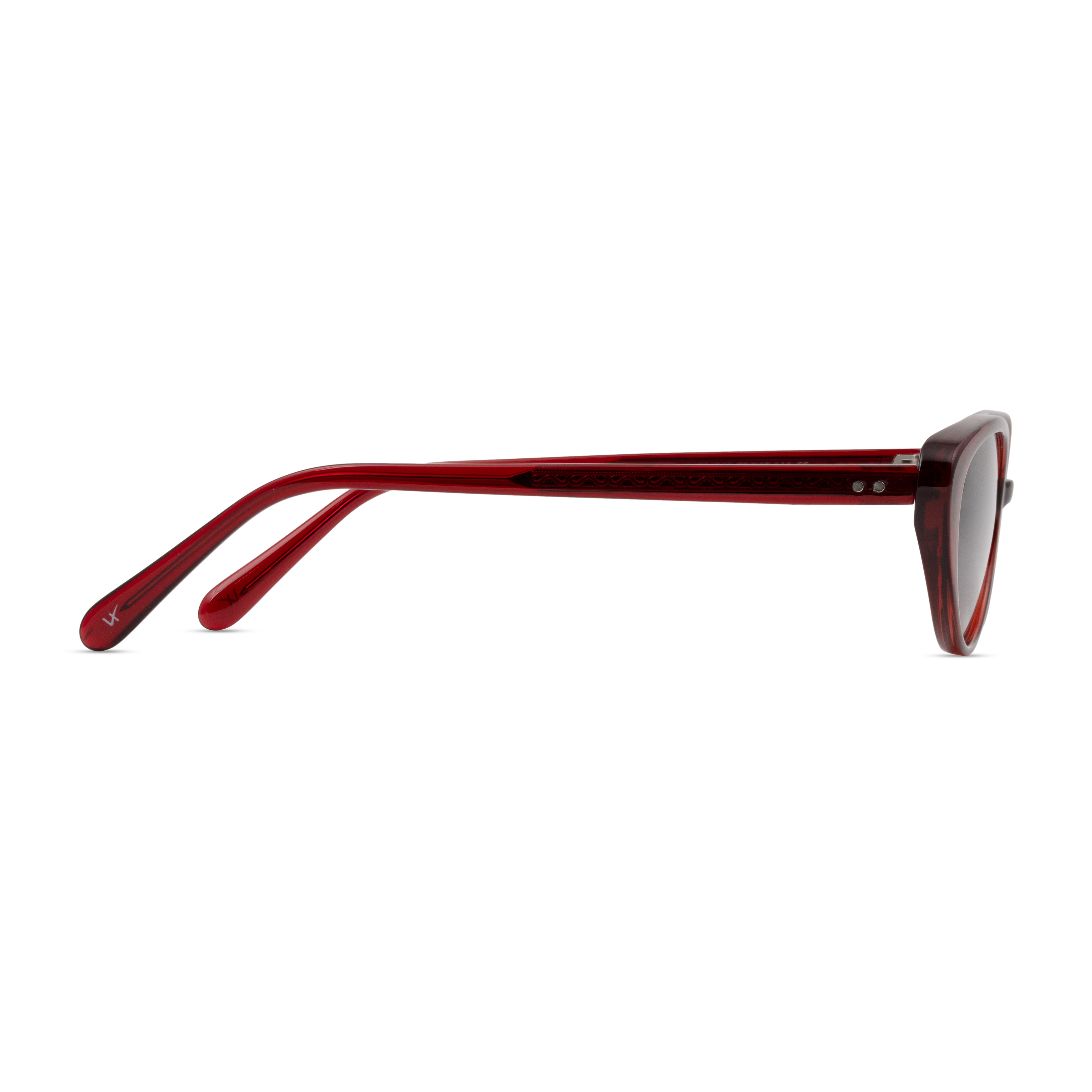 Red Oval Sunglasses for Women