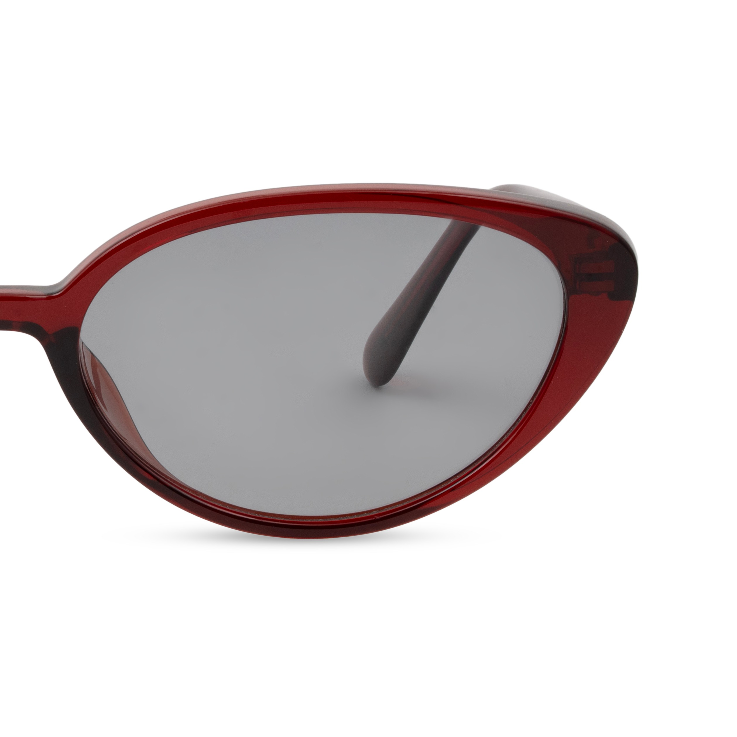 Red Oval Sunglasses for Women
