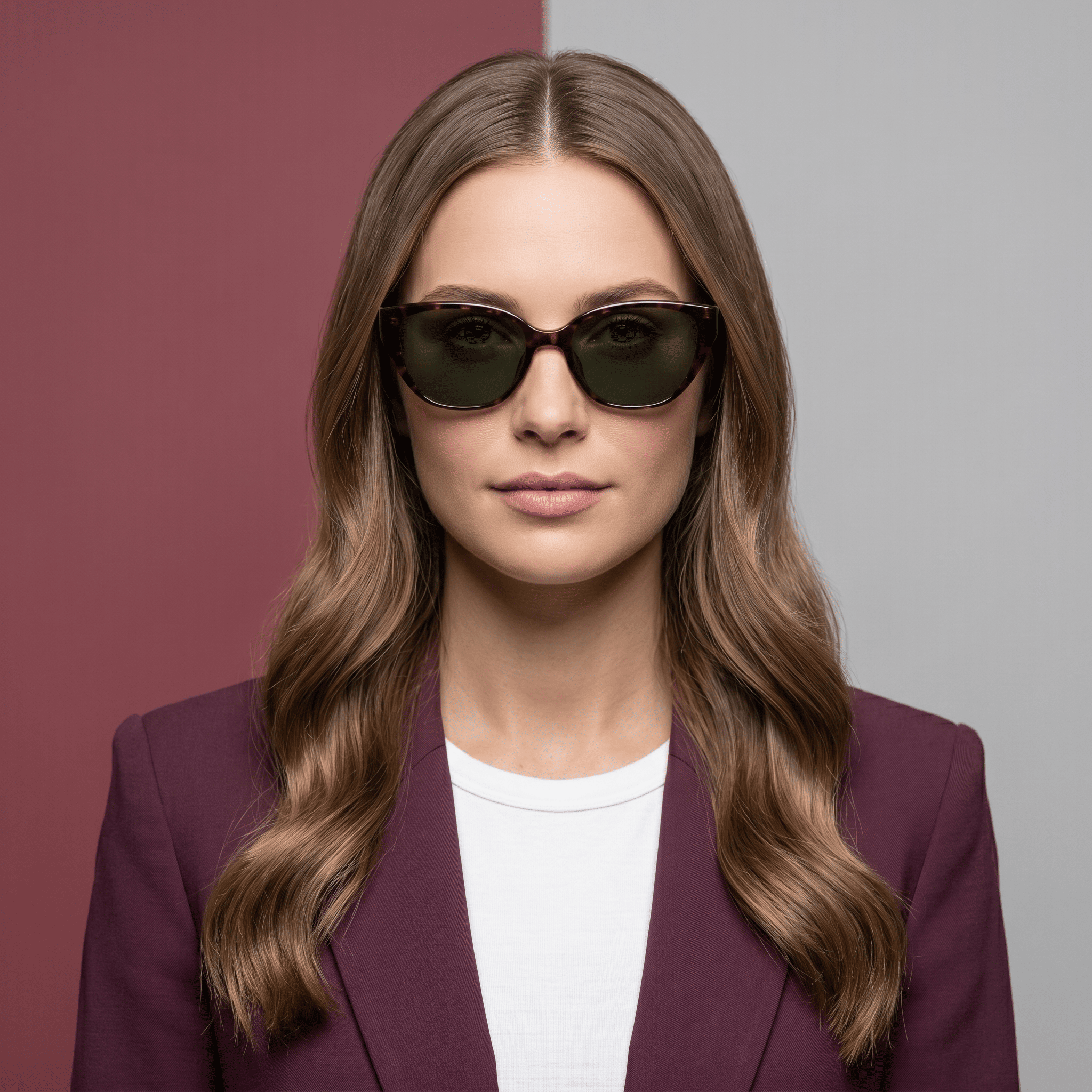 Brown Cat Eye Sunglasses for Women