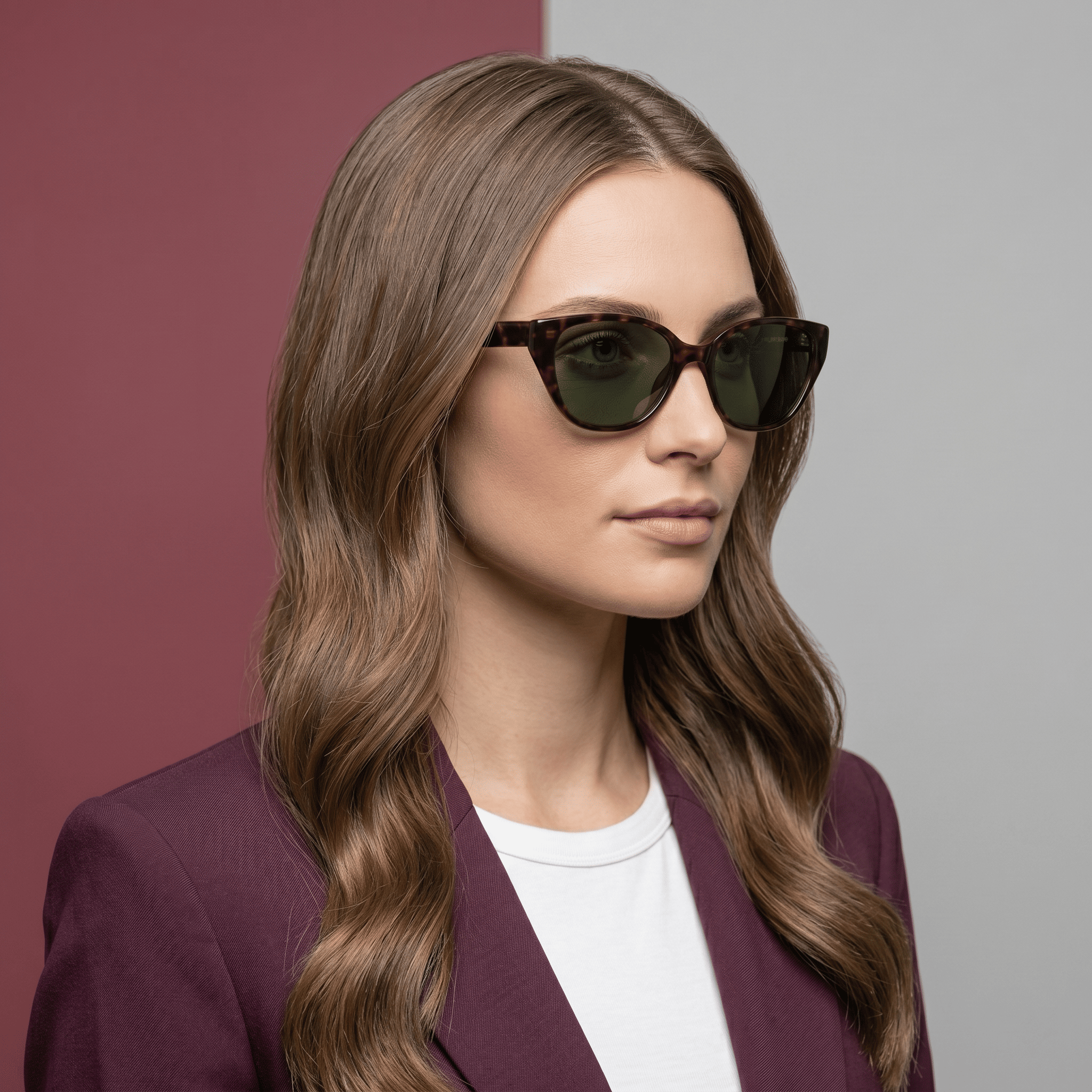 Brown Cat Eye Sunglasses for Women