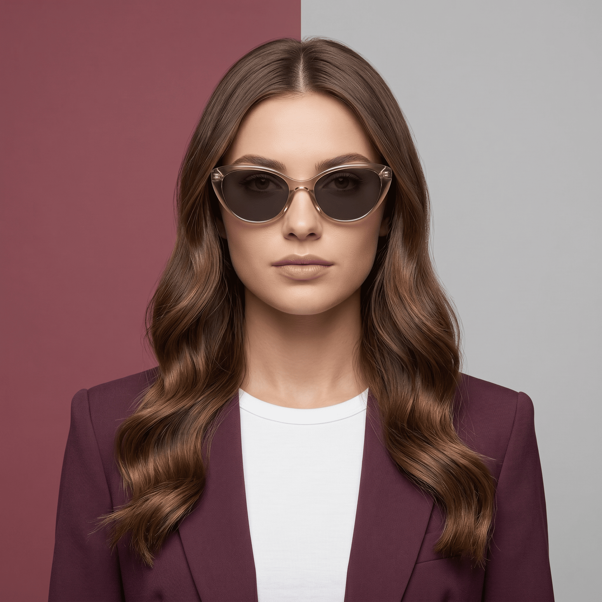 Green Cat Eye Sunglasses for Women