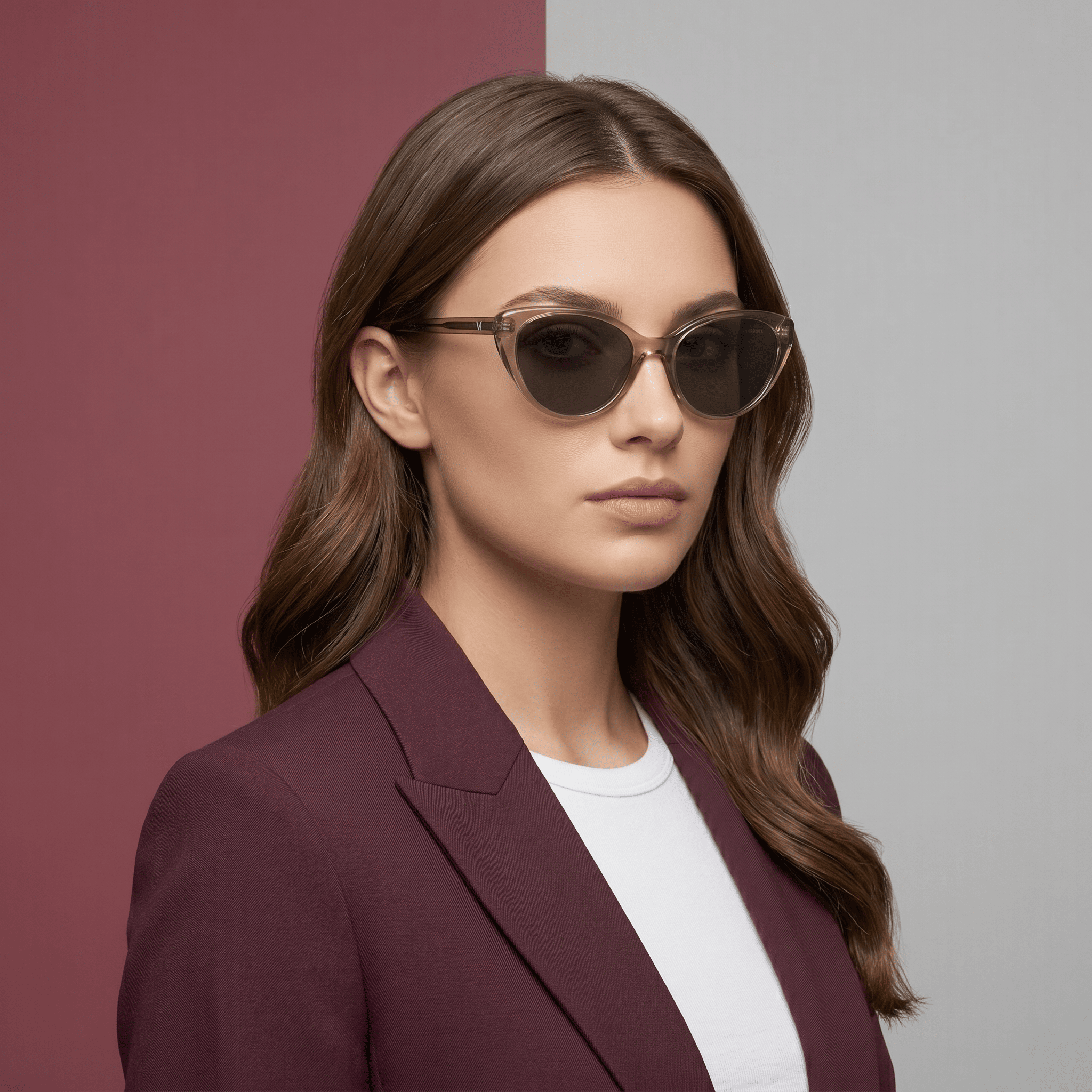 Green Cat Eye Sunglasses for Women
