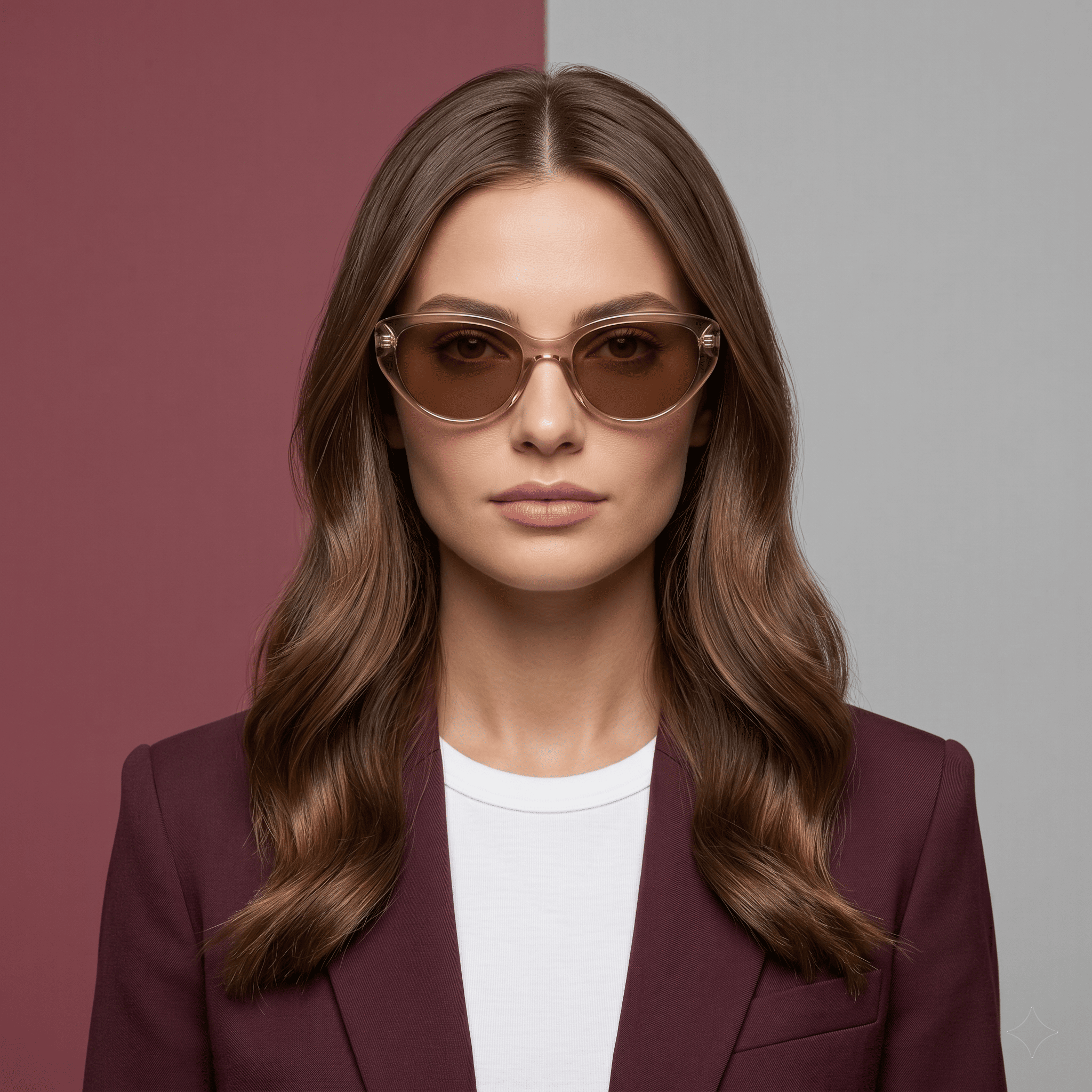 Brown Cat Eye Sunglasses for Women