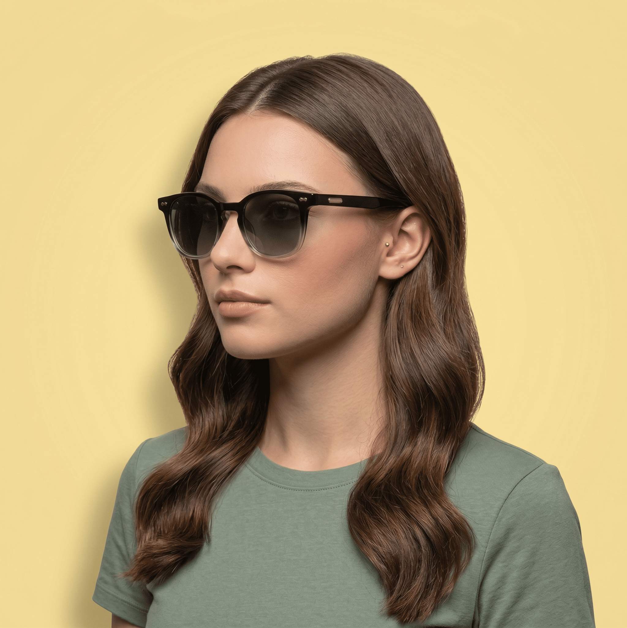 Black Square Sunglasses for Women