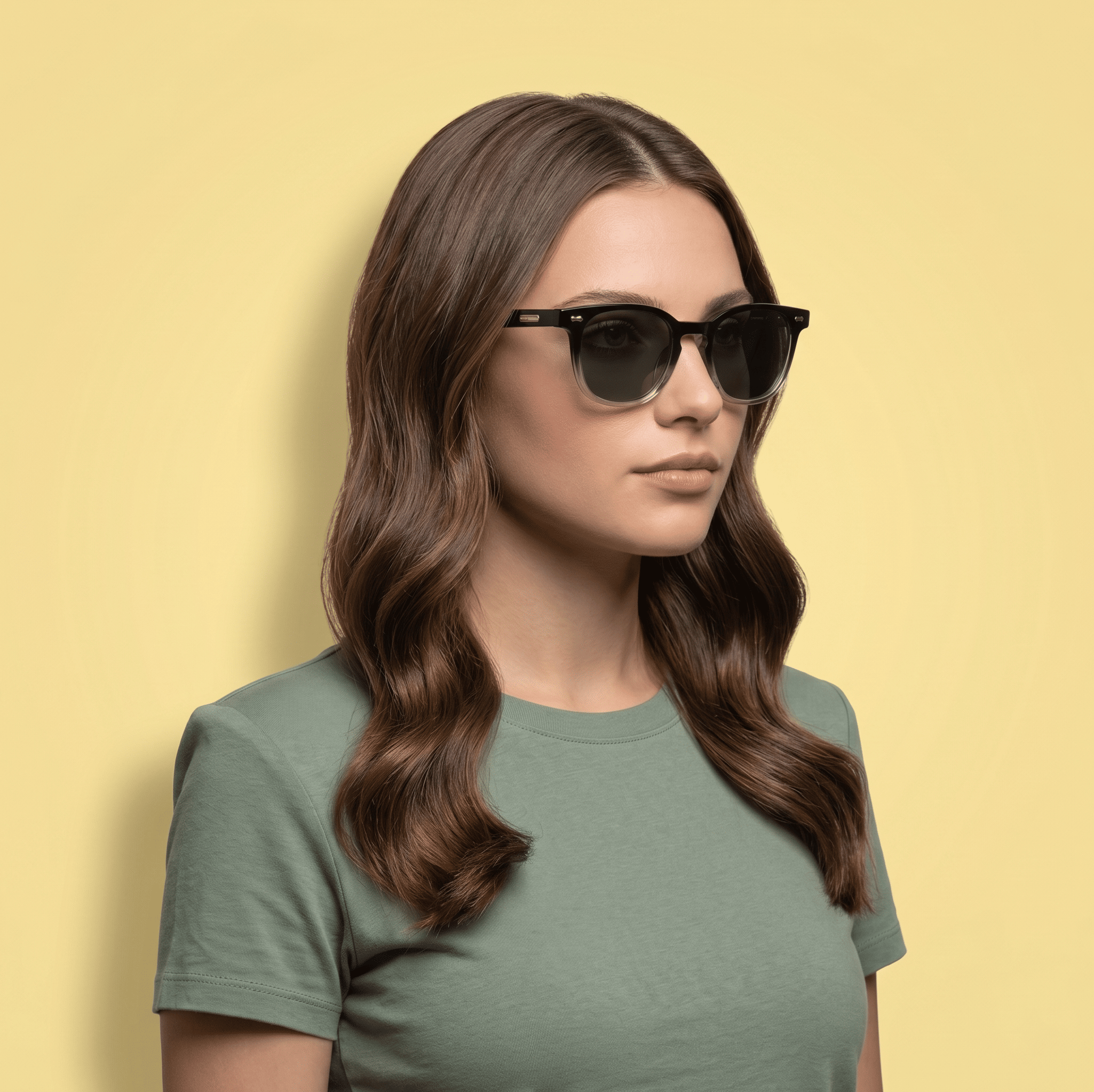 Black Square Sunglasses for Women