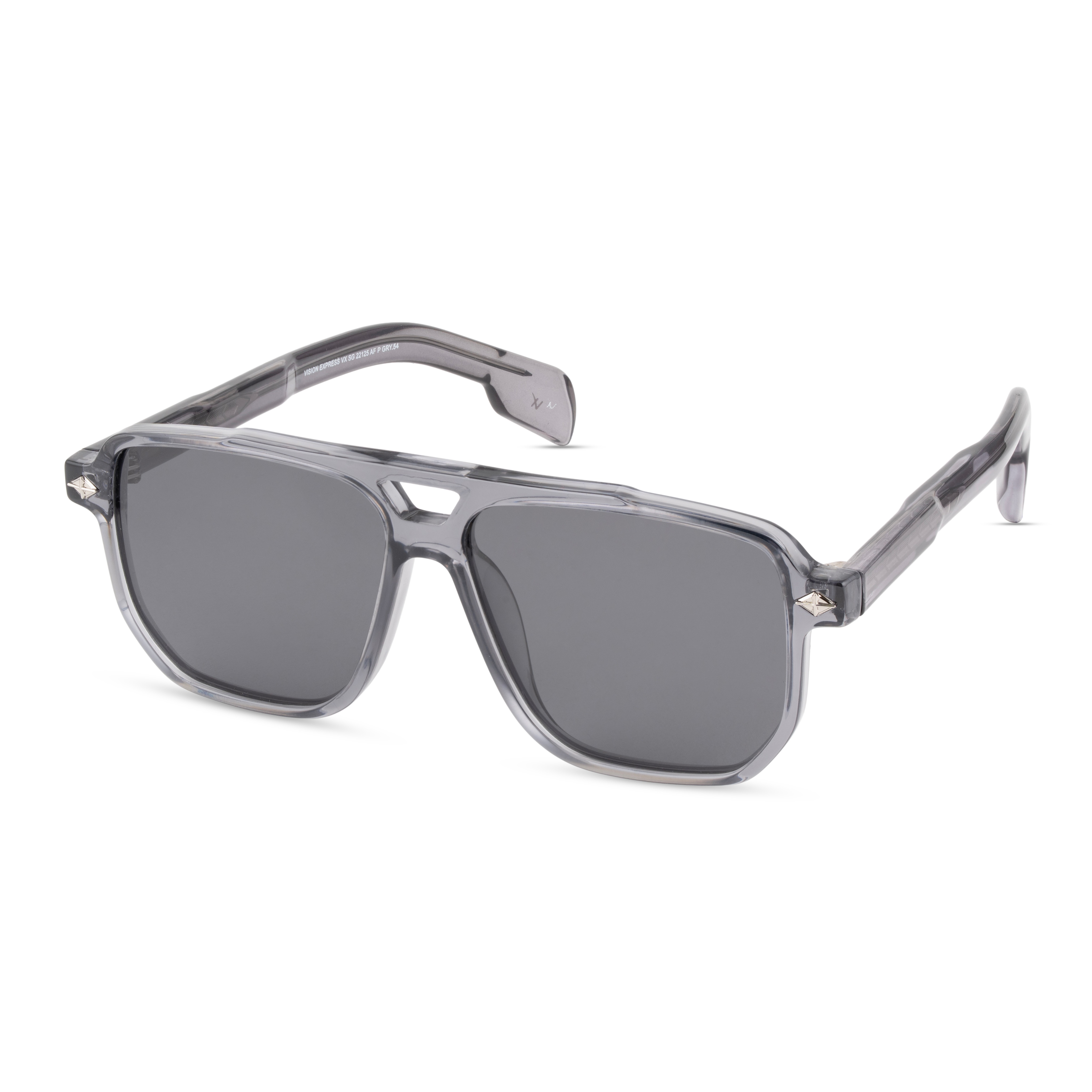 Grey Aviator Sunglasses for Men