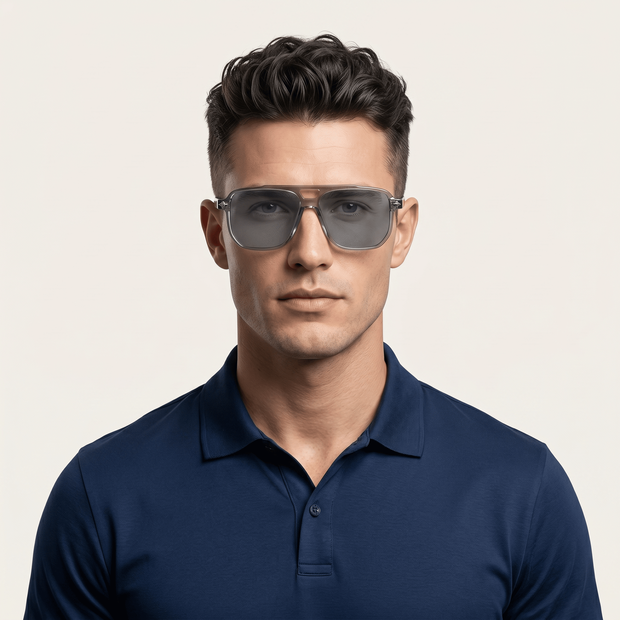 Grey Aviator Sunglasses for Men