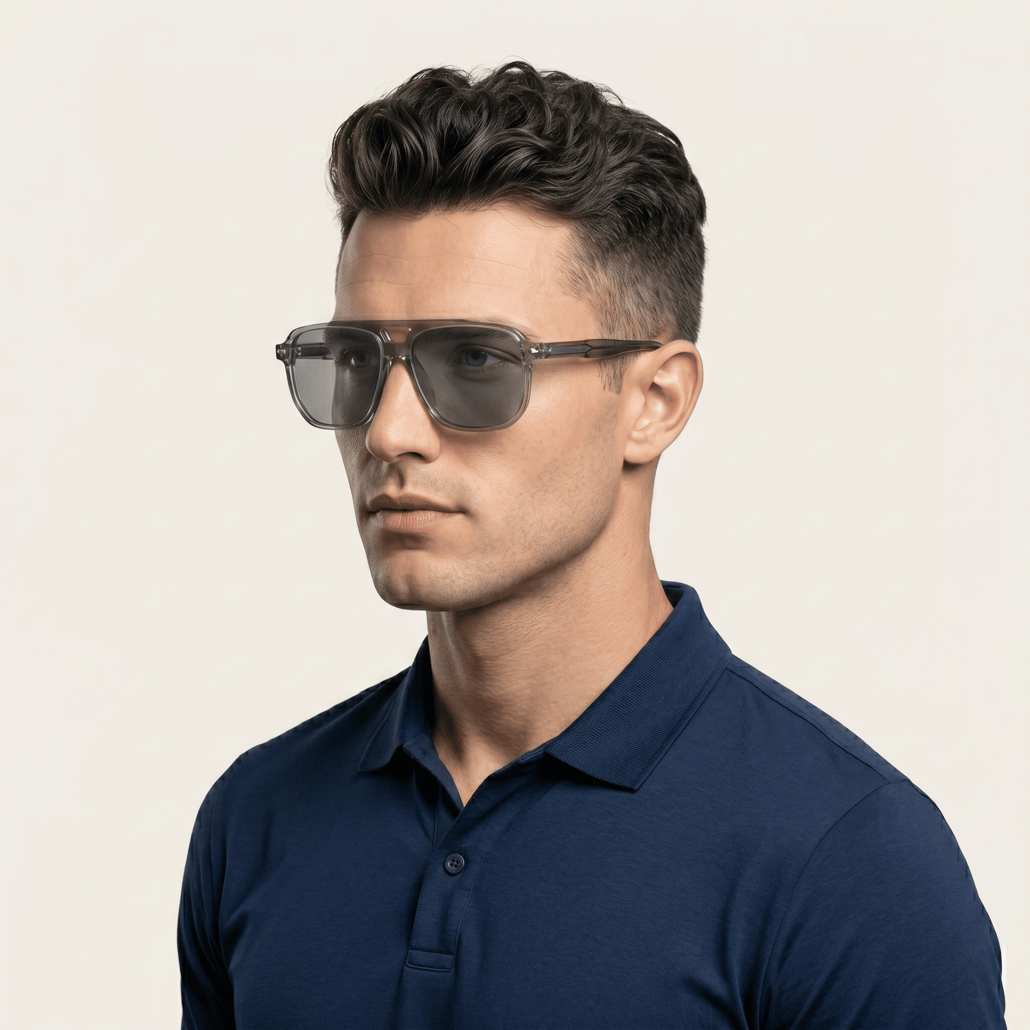 Grey Aviator Sunglasses for Men