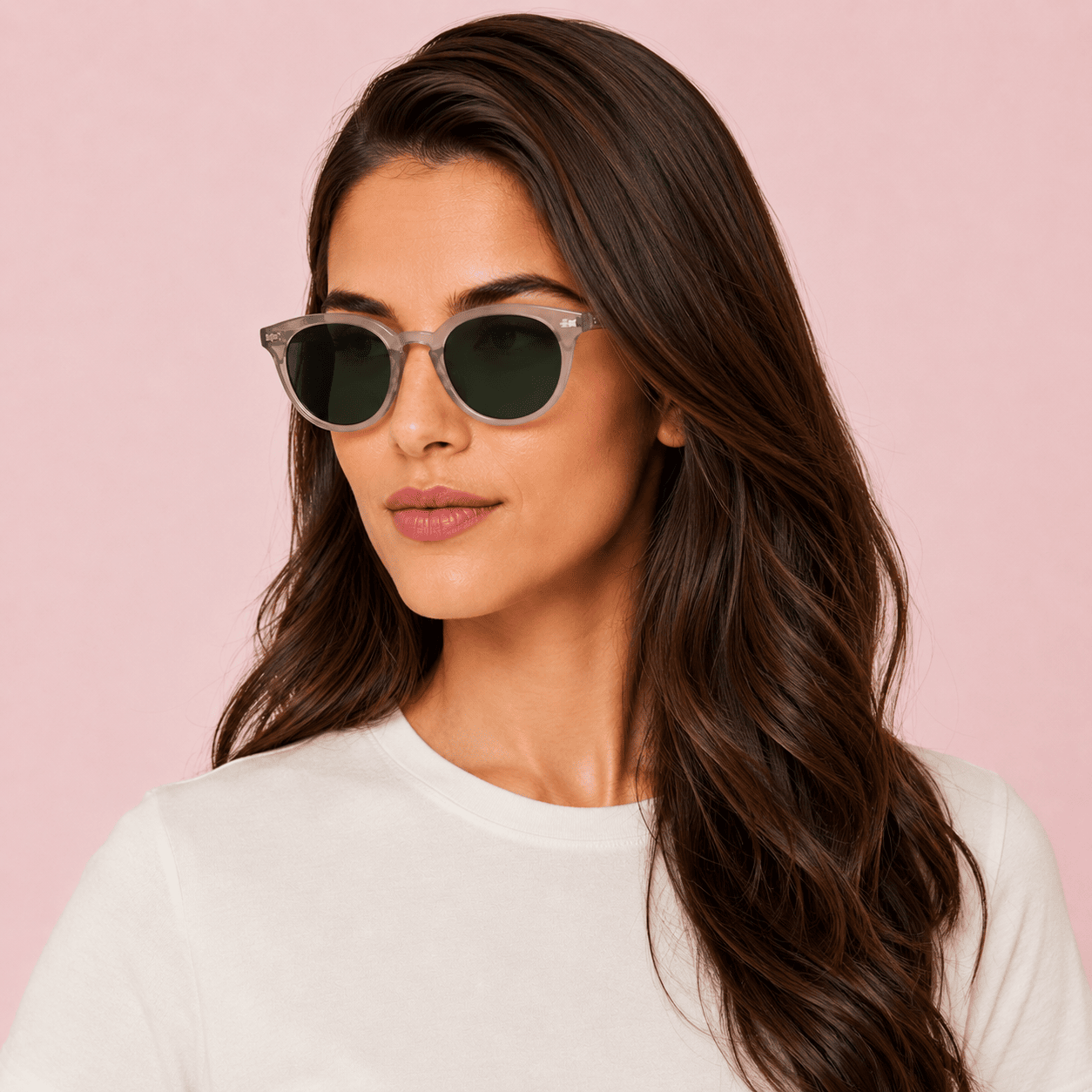 Grey Aviator Sunglasses for Women