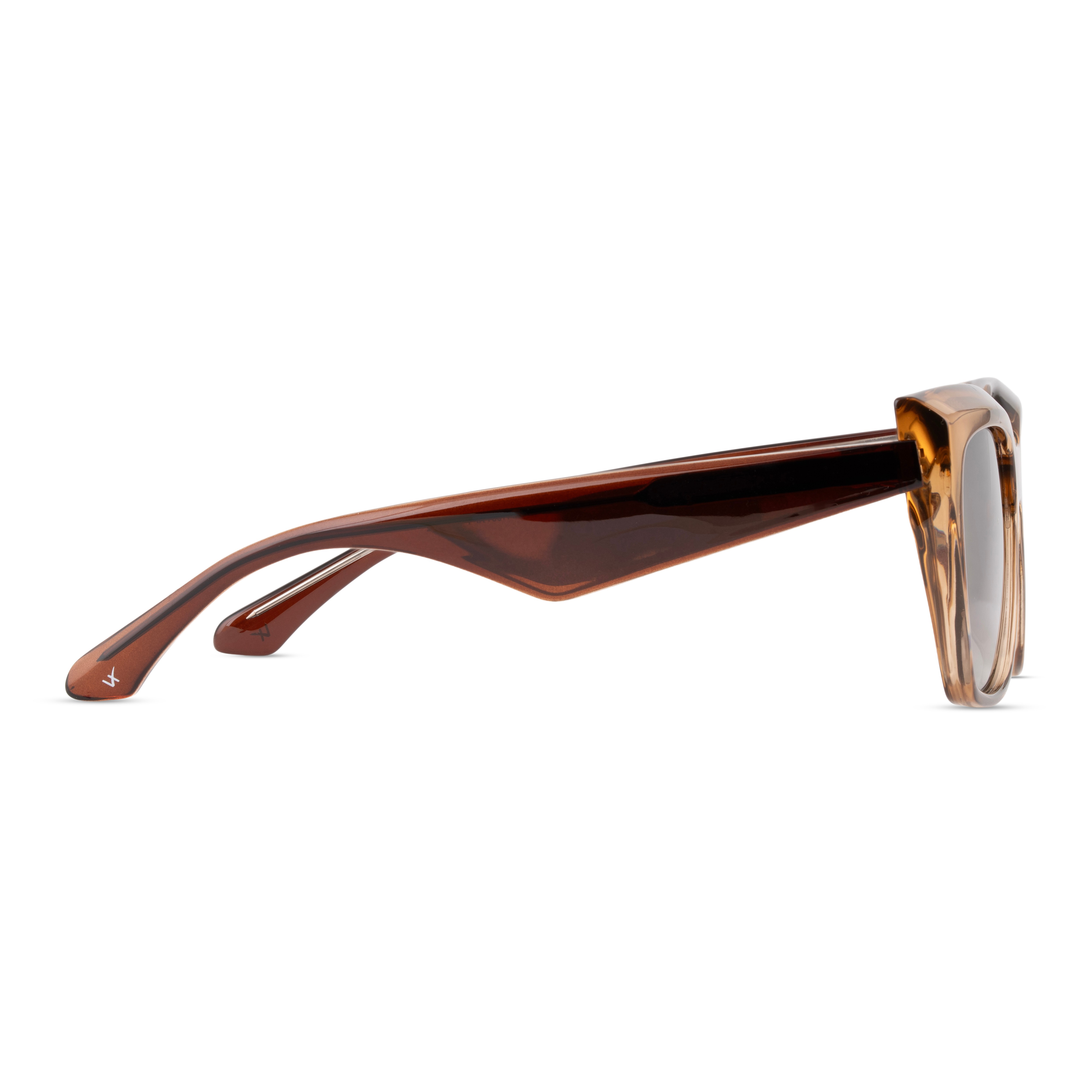 Brown Oval Sunglasses for Women