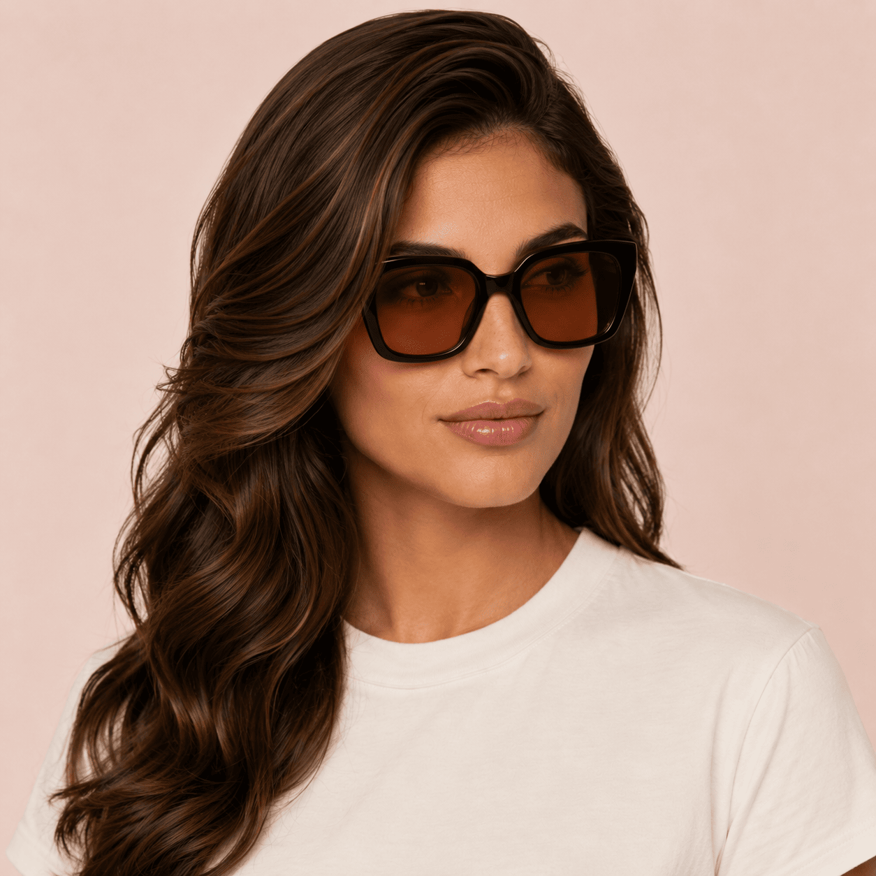 Black Square Sunglasses for Women