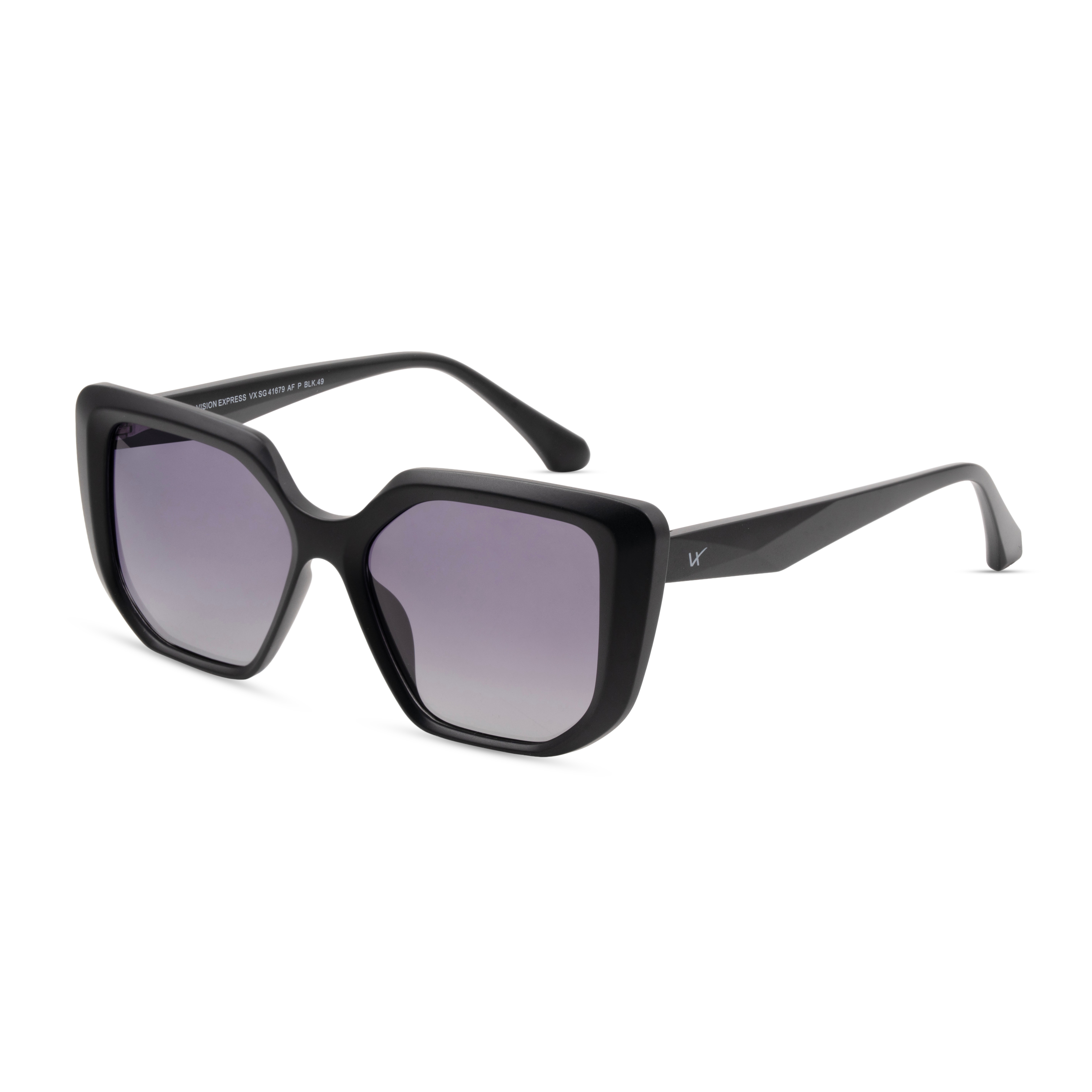 Black Rectangle Sunglasses for Women