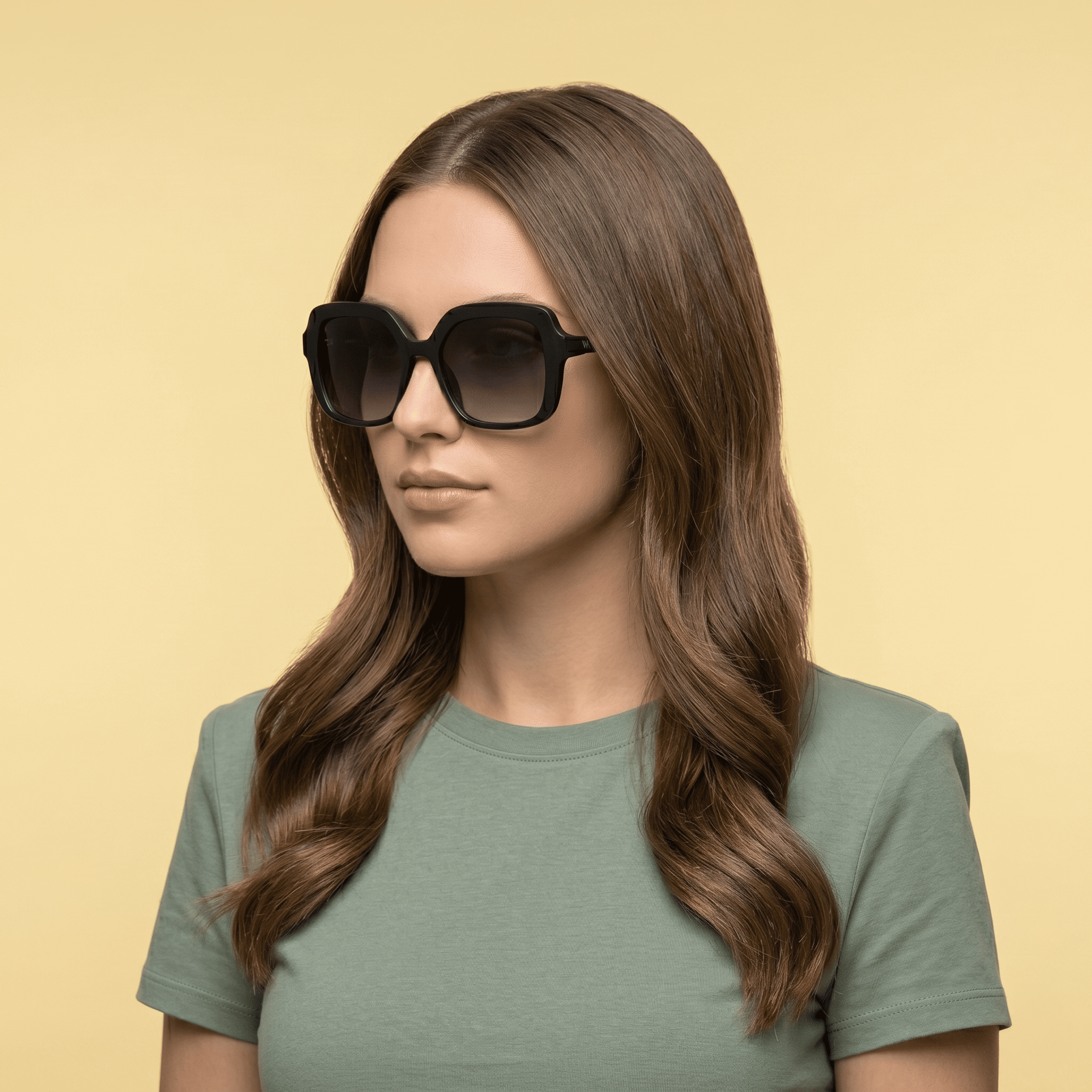 Black Round Sunglasses for Women
