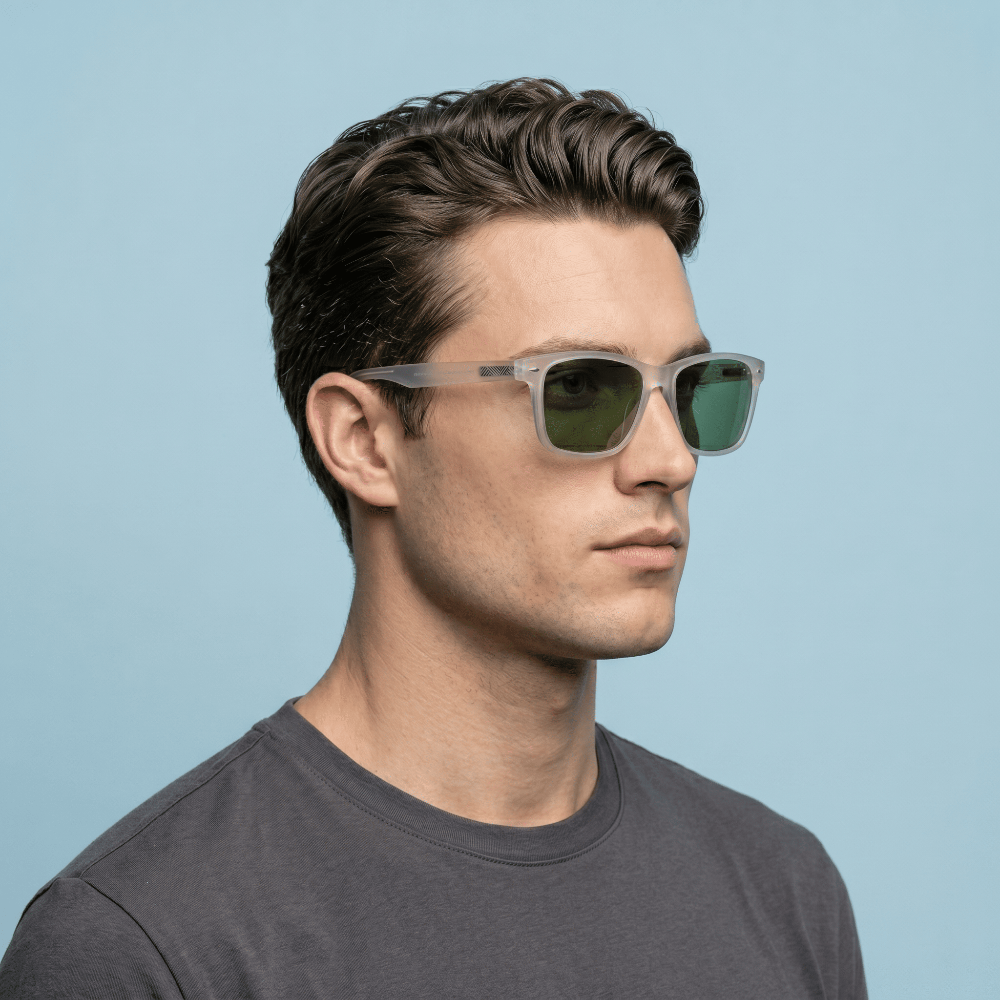 Transparent Aviator Sunglasses for Men