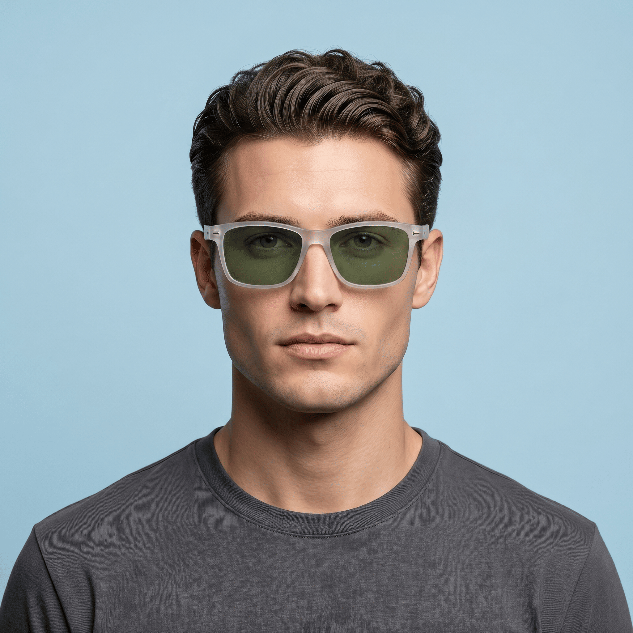 Transparent Aviator Sunglasses for Men