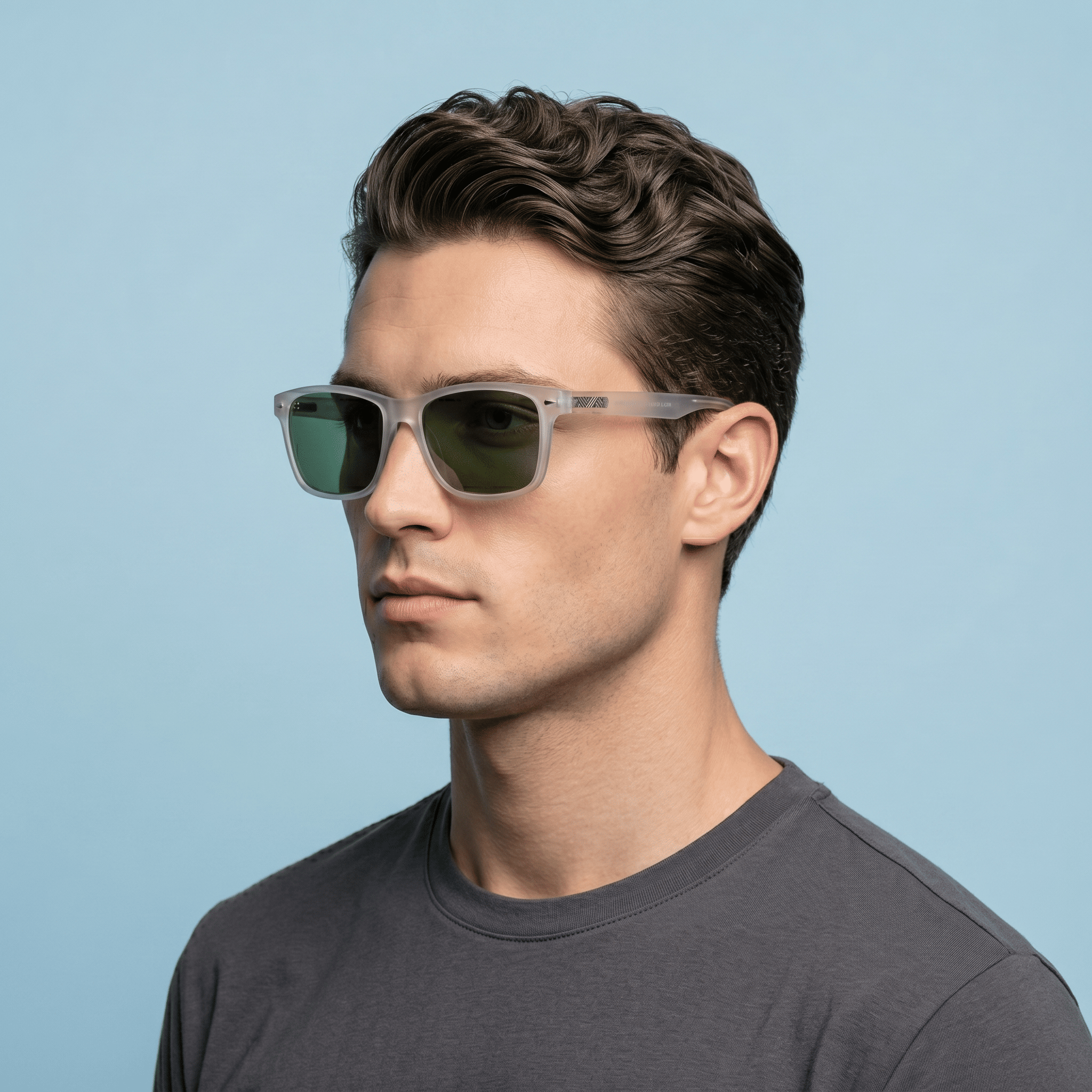 Transparent Aviator Sunglasses for Men