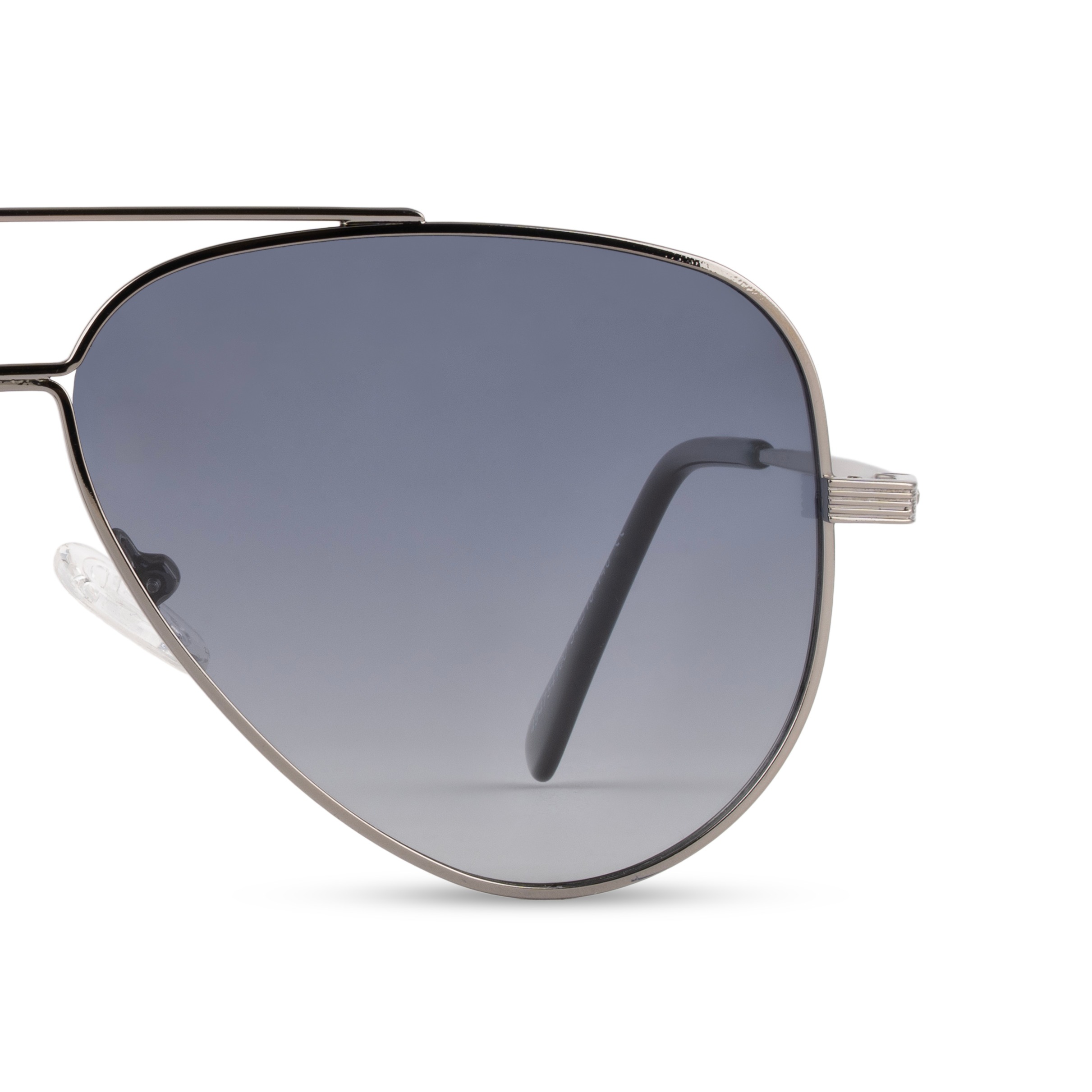 Metallic Rectangle Sunglasses for Men
