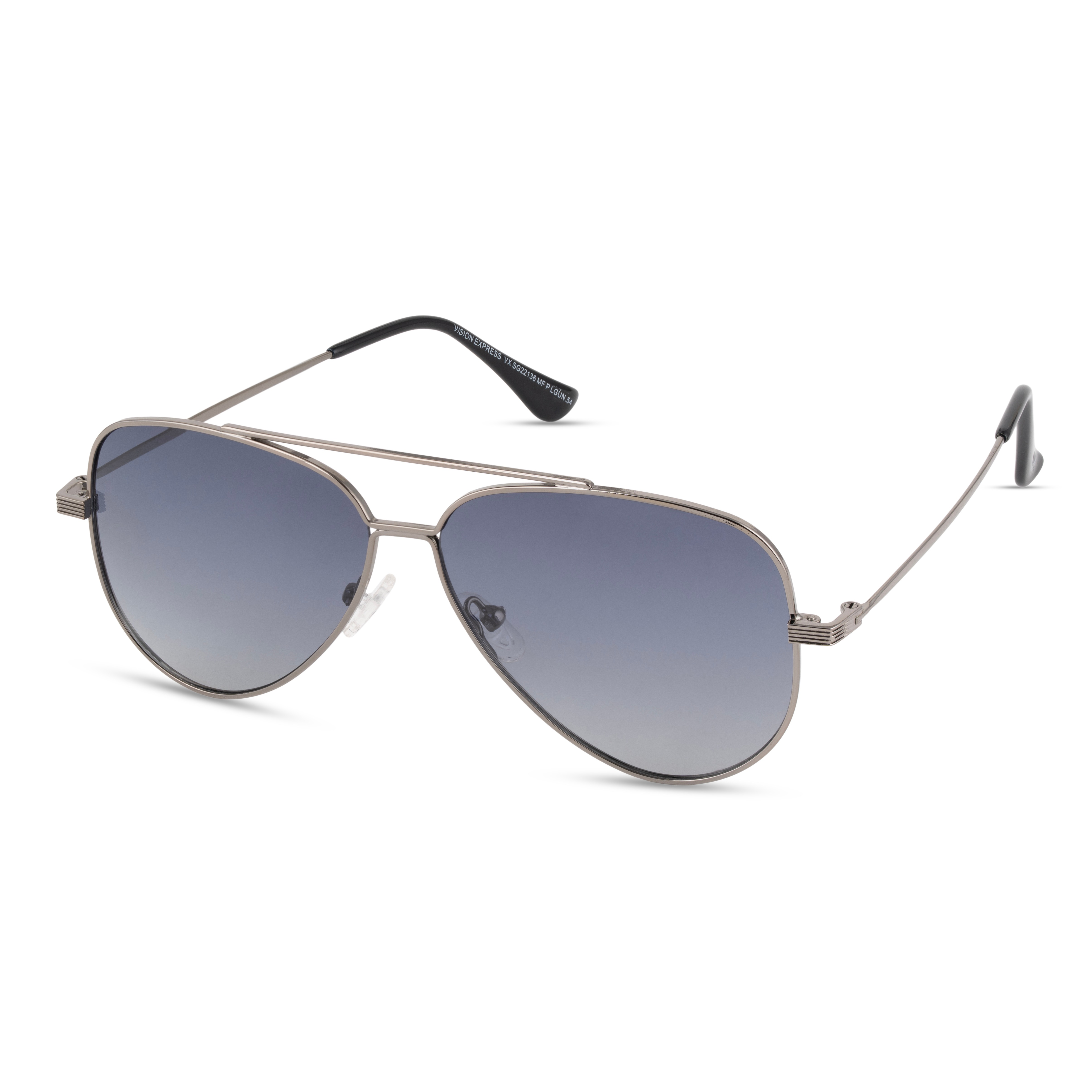 Metallic Rectangle Sunglasses for Men