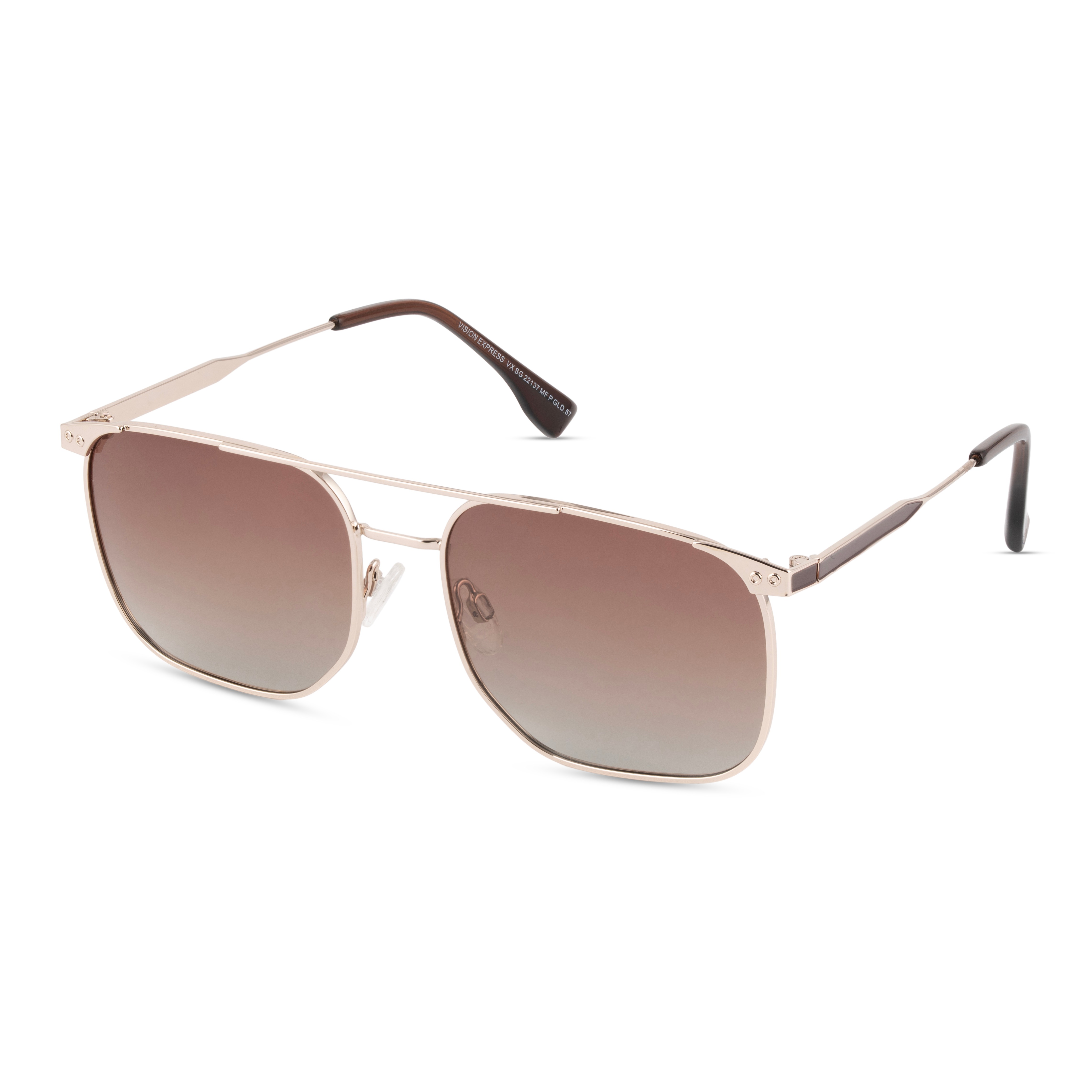 Gold Aviator Sunglasses for Men