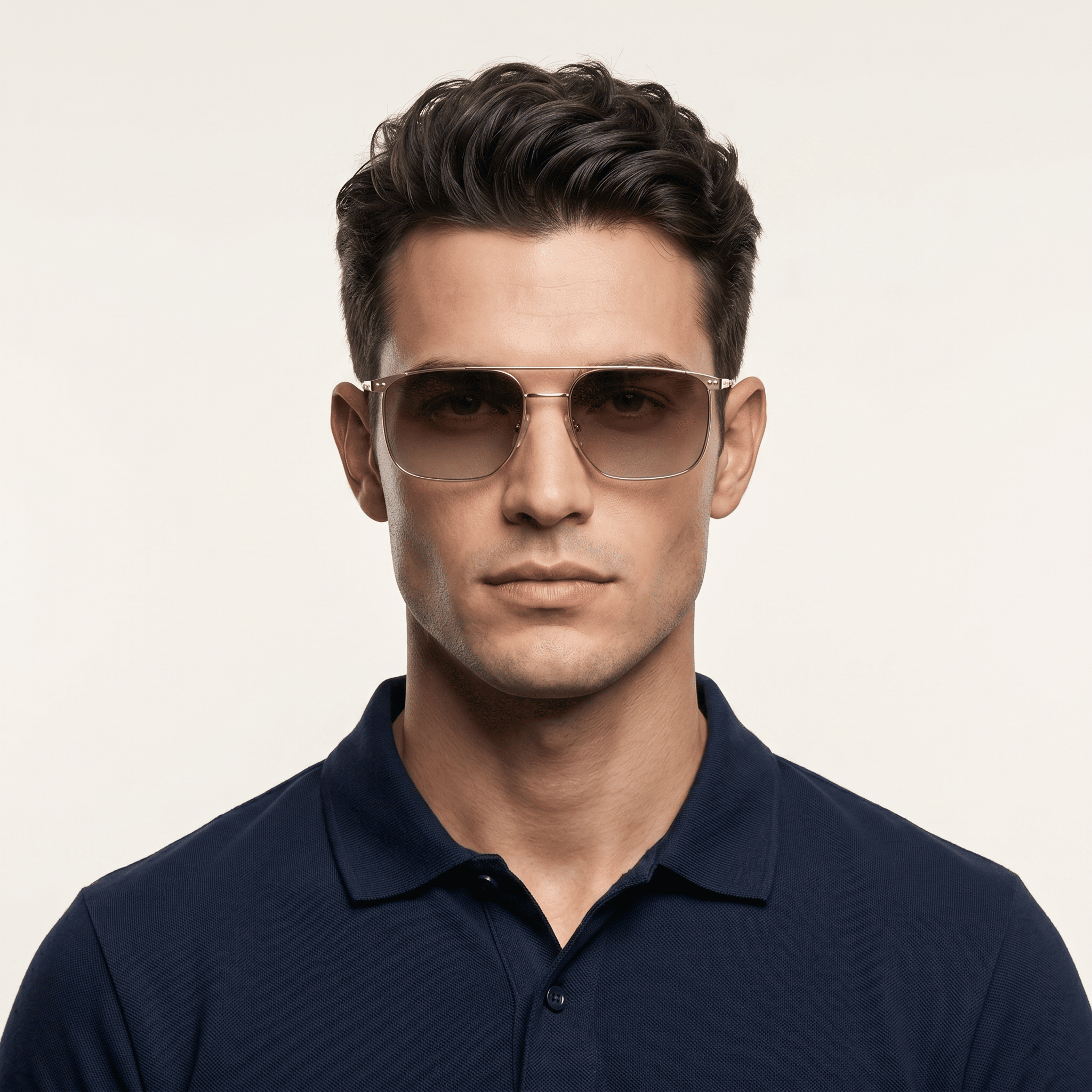 Gold Aviator Sunglasses for Men