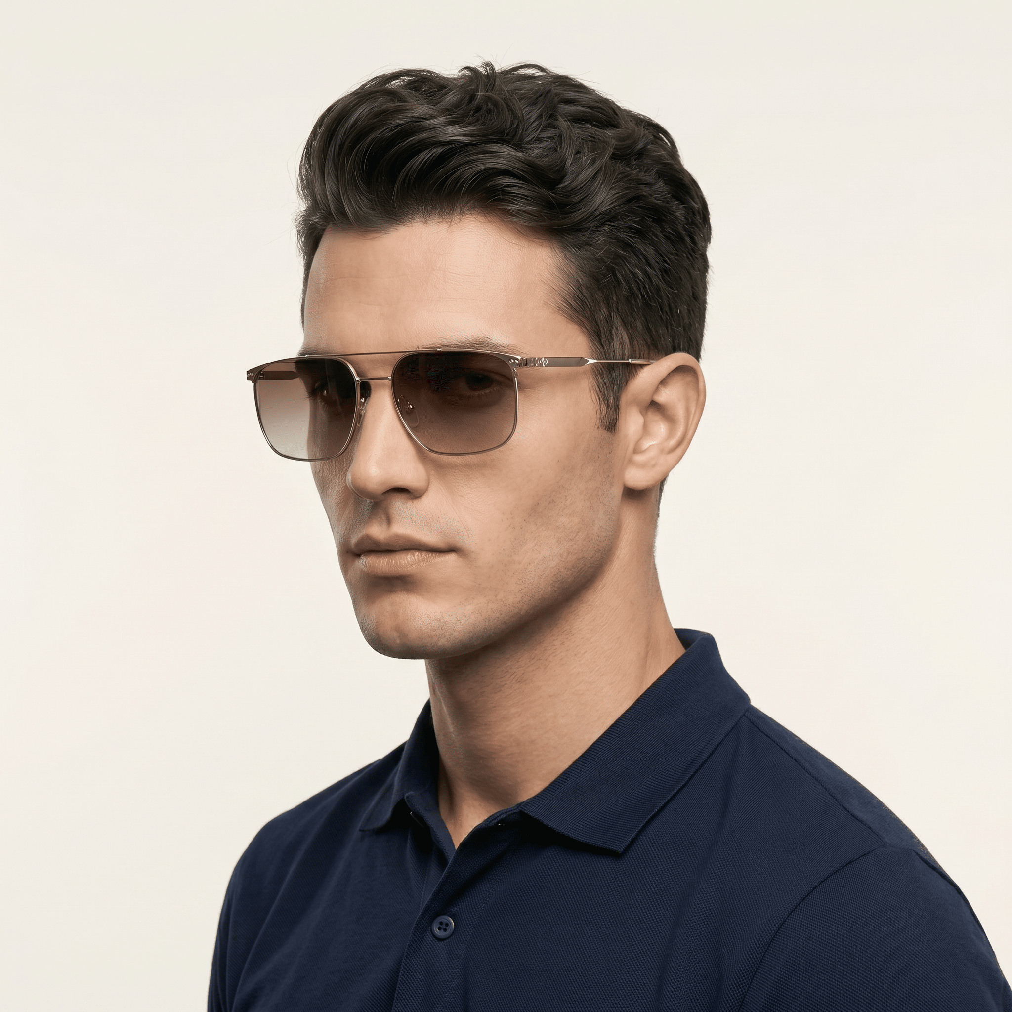 Gold Aviator Sunglasses for Men