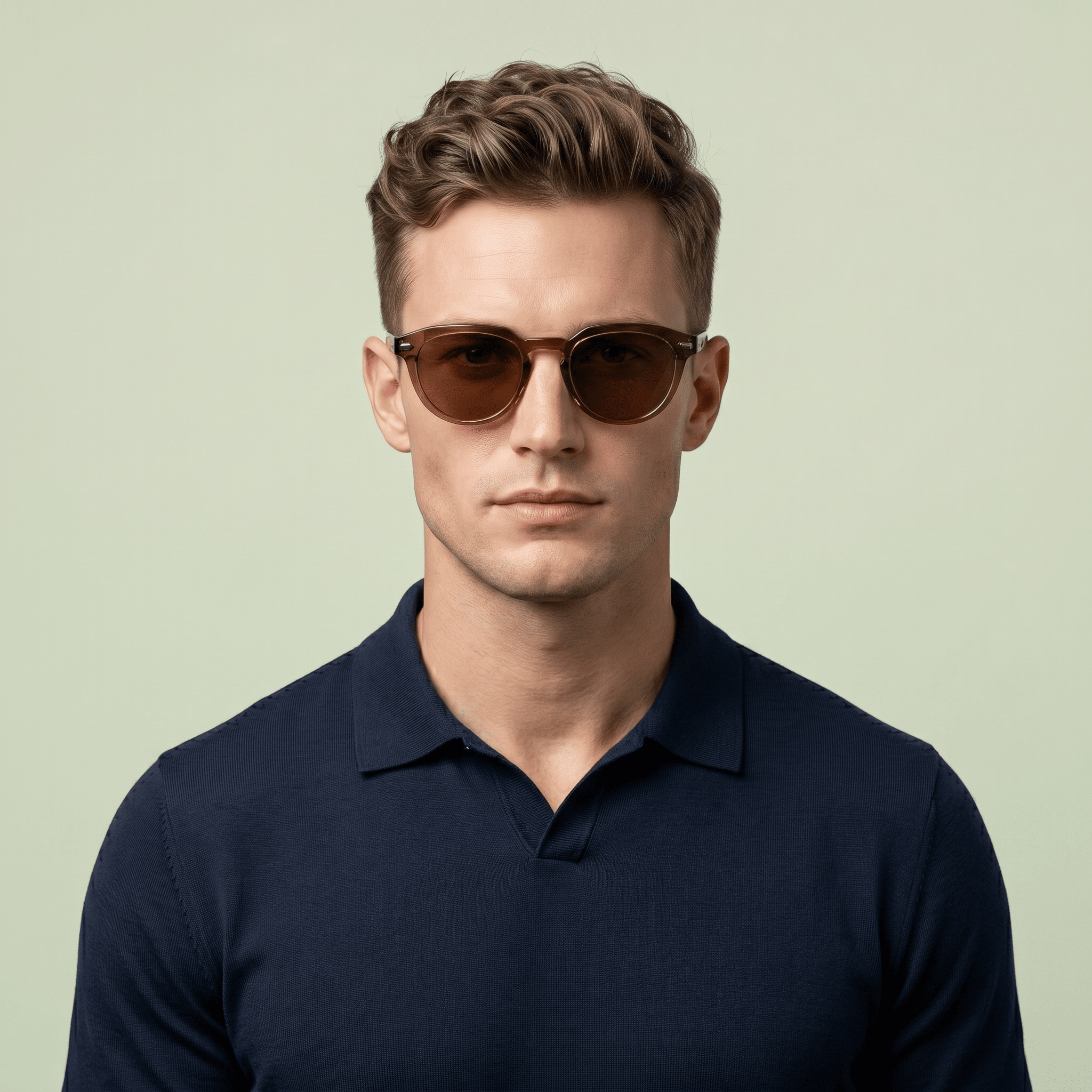 Brown Sports Sunglasses for Men
