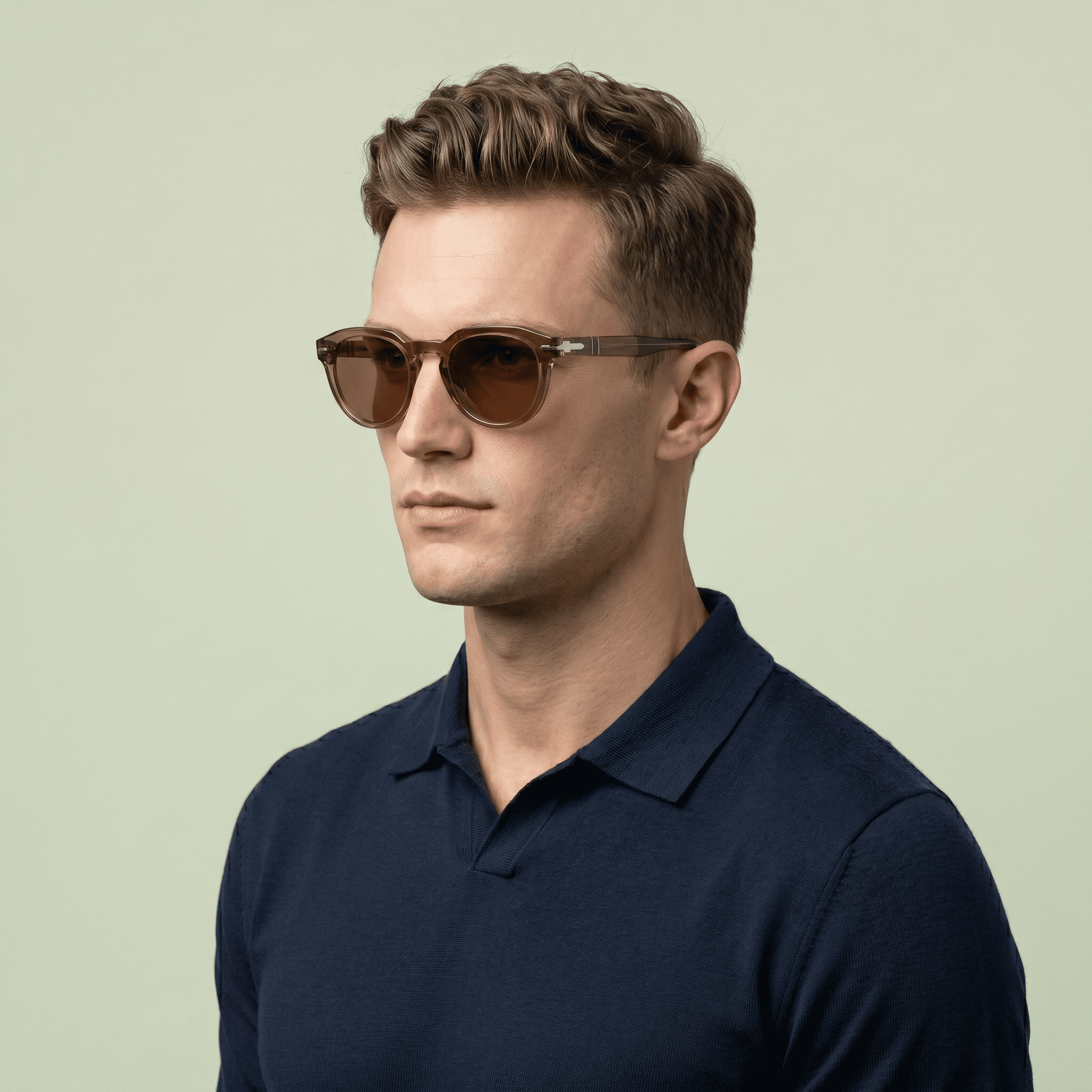 Brown Sports Sunglasses for Men