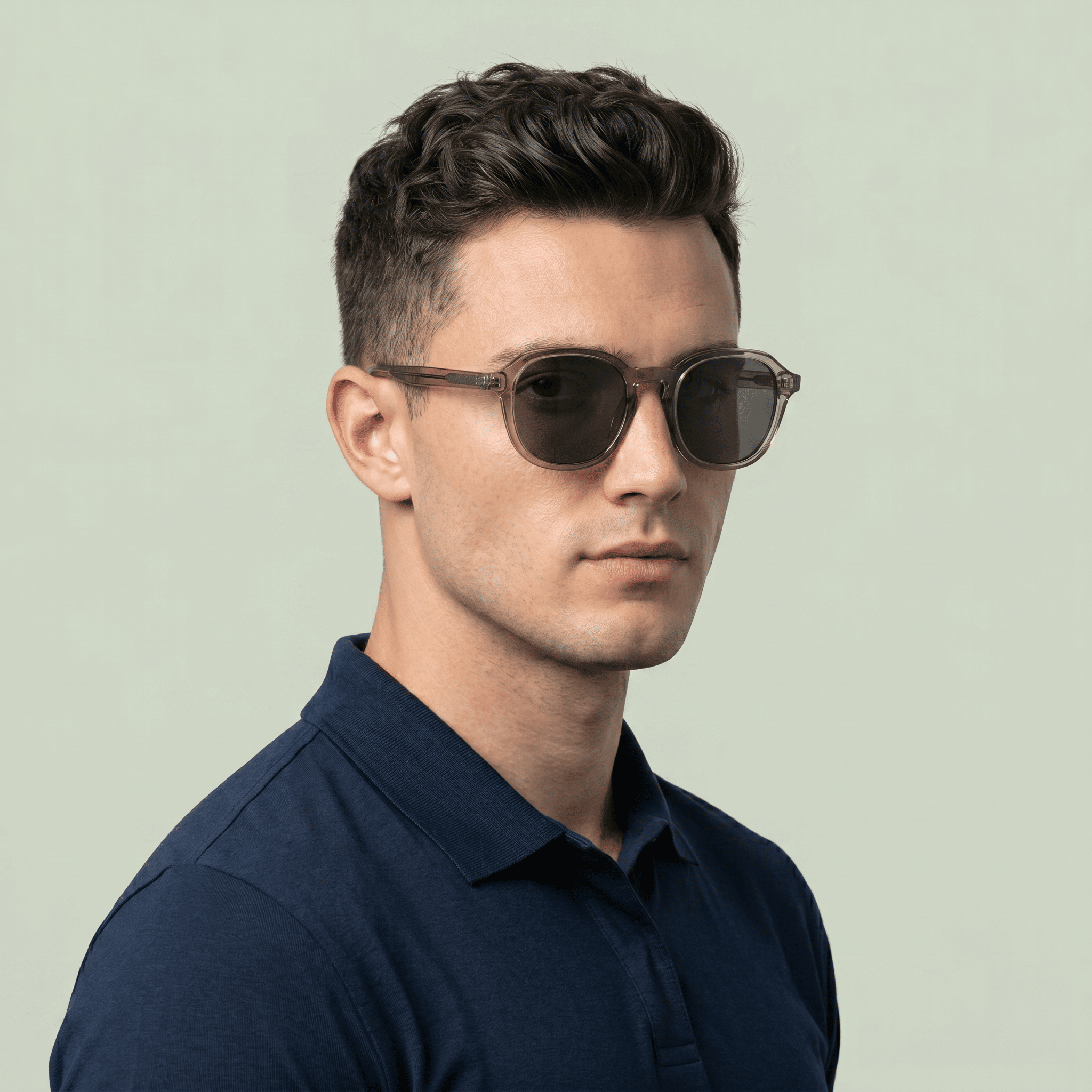 Grey Aviator Sunglasses for Men