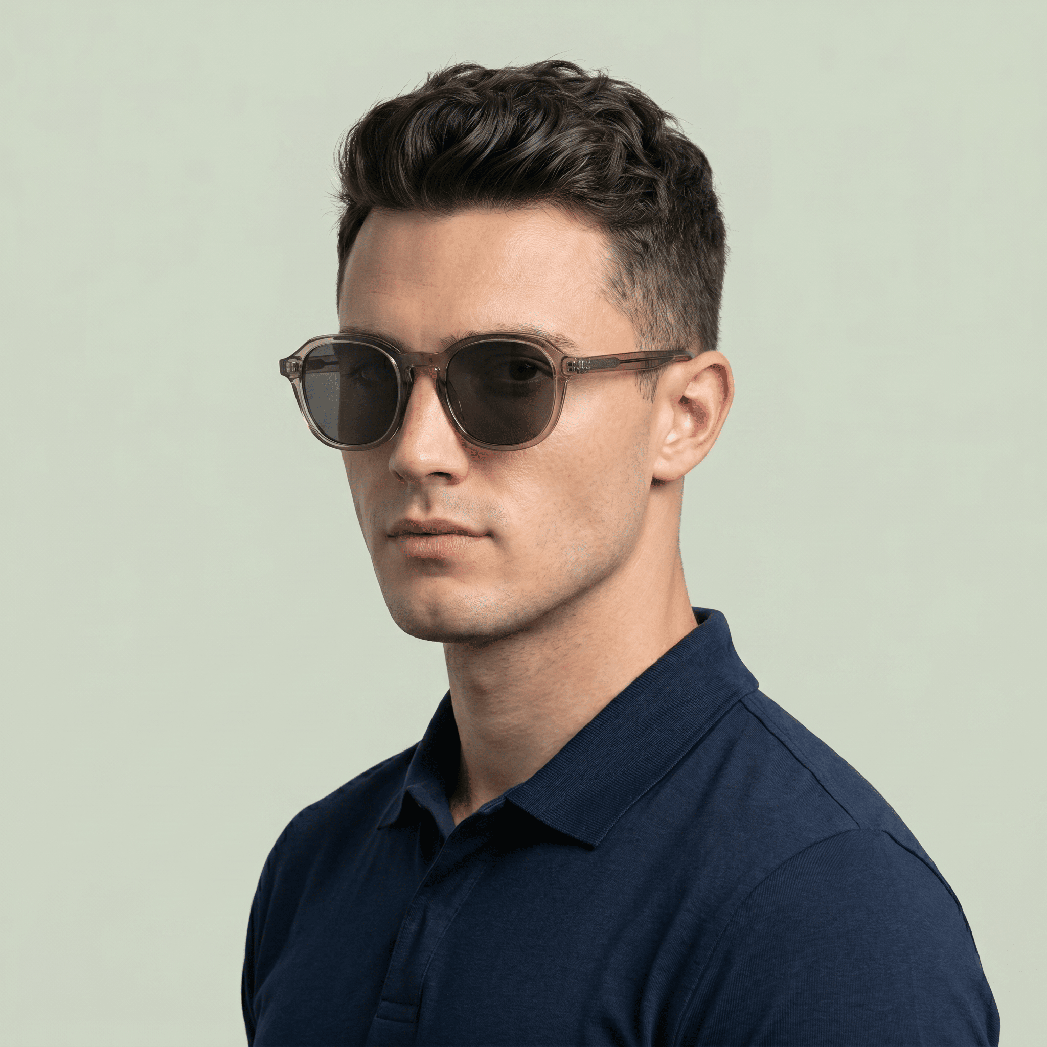 Grey Aviator Sunglasses for Men