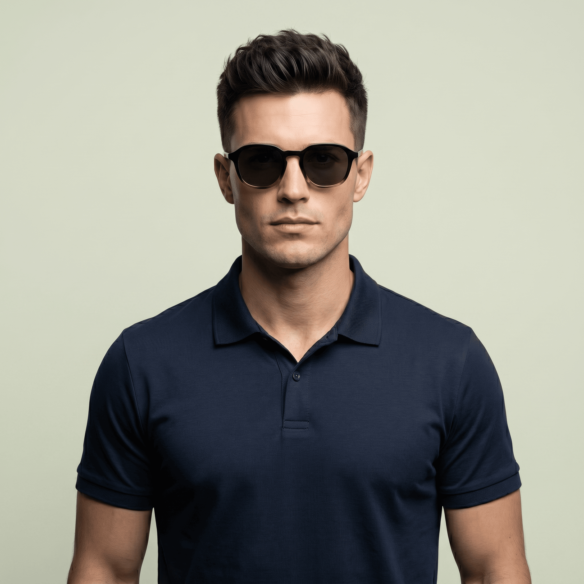 Black Square Sunglasses for Men