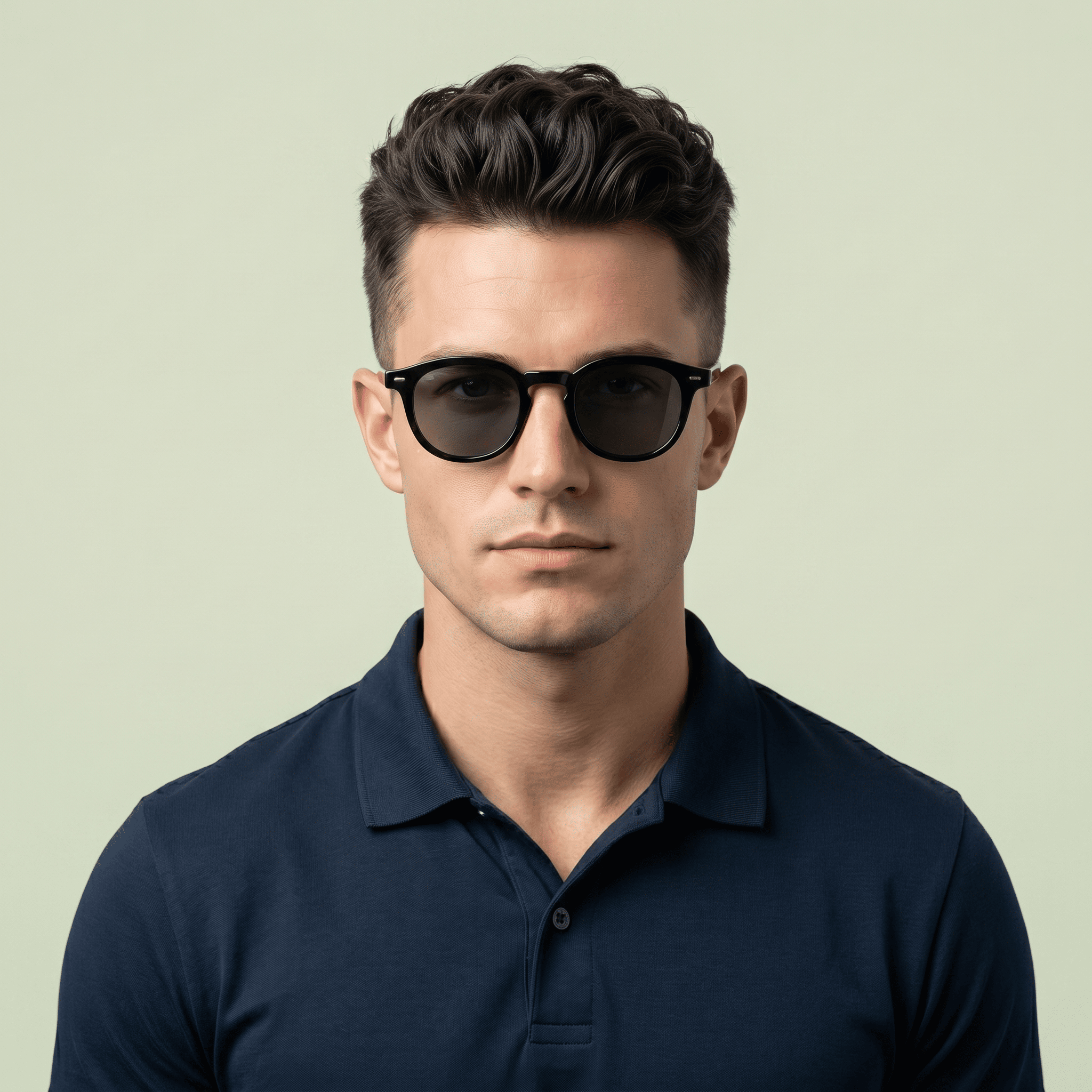 Black Square Sunglasses for Men