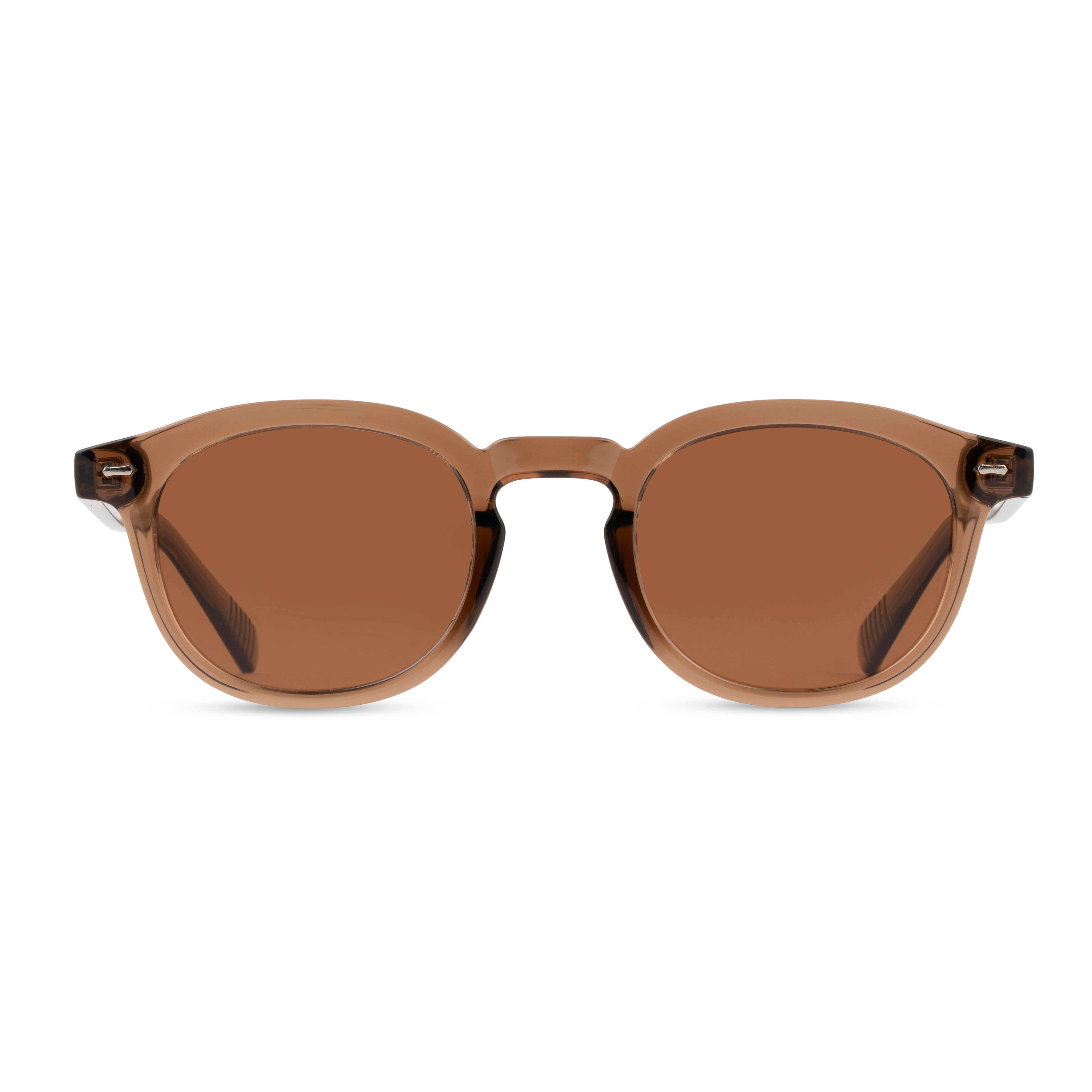 Brown Round Sunglasses for Men