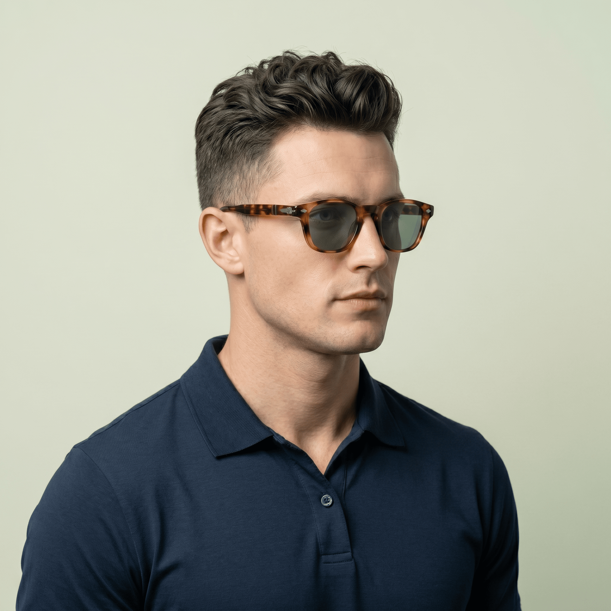 Brown Square Sunglasses for Men